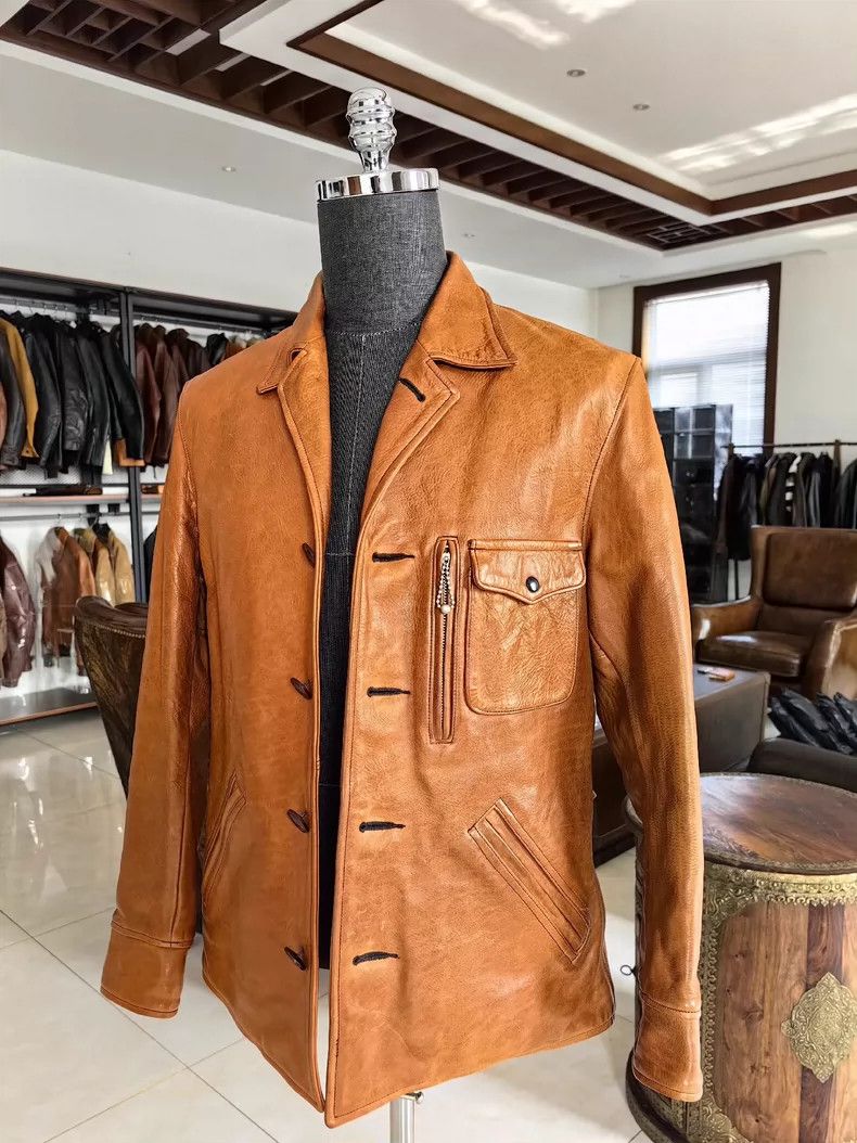 The Real McCoy's the real mccoys 1940s Brown Leather Jacket Size US M / EU 48-50 / 2 - 7 Thumbnail