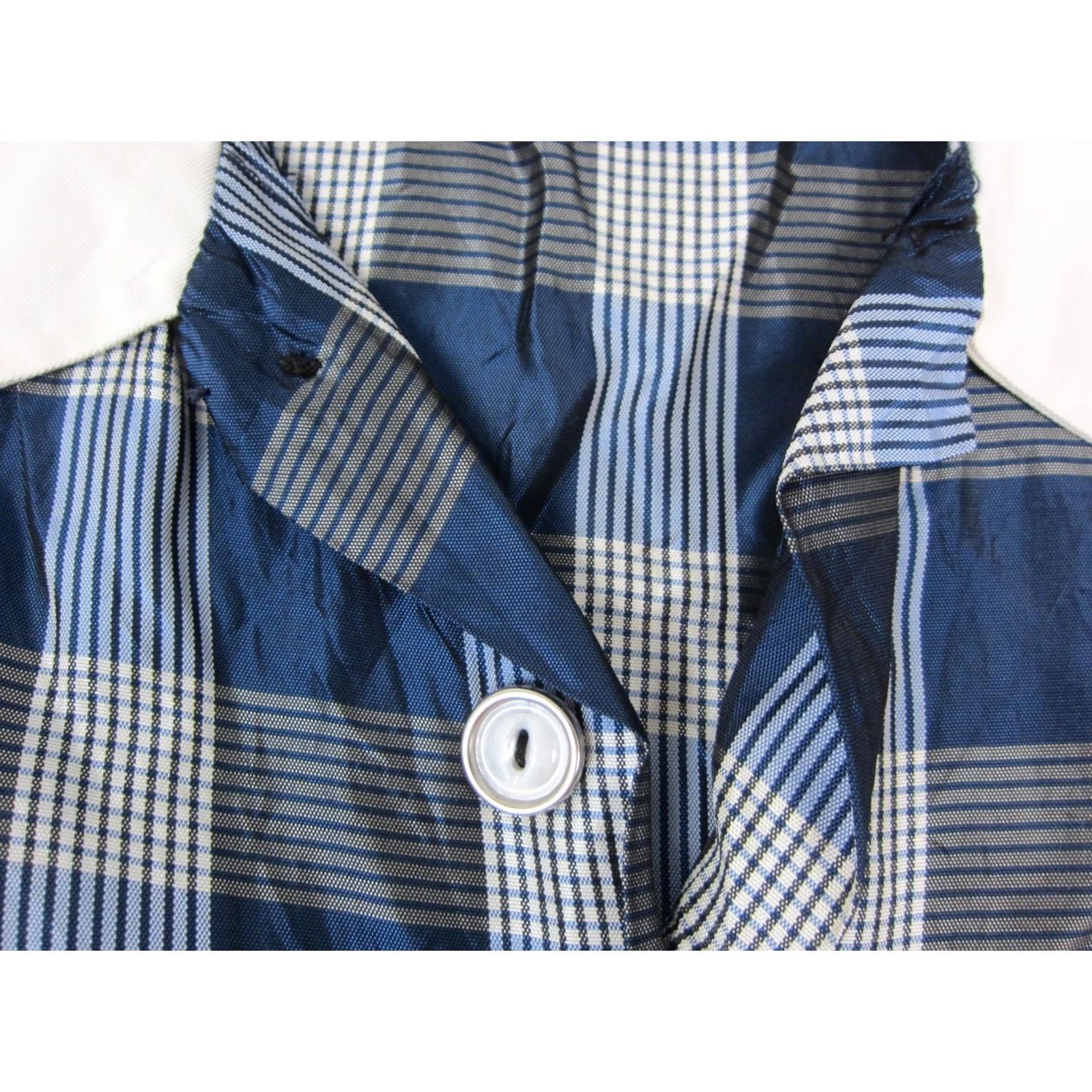 Vintage Vintage Missy Teens Mod Dress XS Blue Plaid A-Line True 60s 70s Extra Small Size XS / US 0-2 / IT 36-38 - 6 Thumbnail