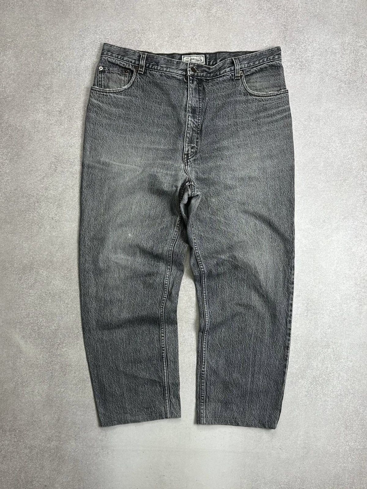 Levi's Vintage Levis Silver Tab Baggy Gray Jeans Rare 38x34 Size US 38 / EU 54 - 3 Thumbnail