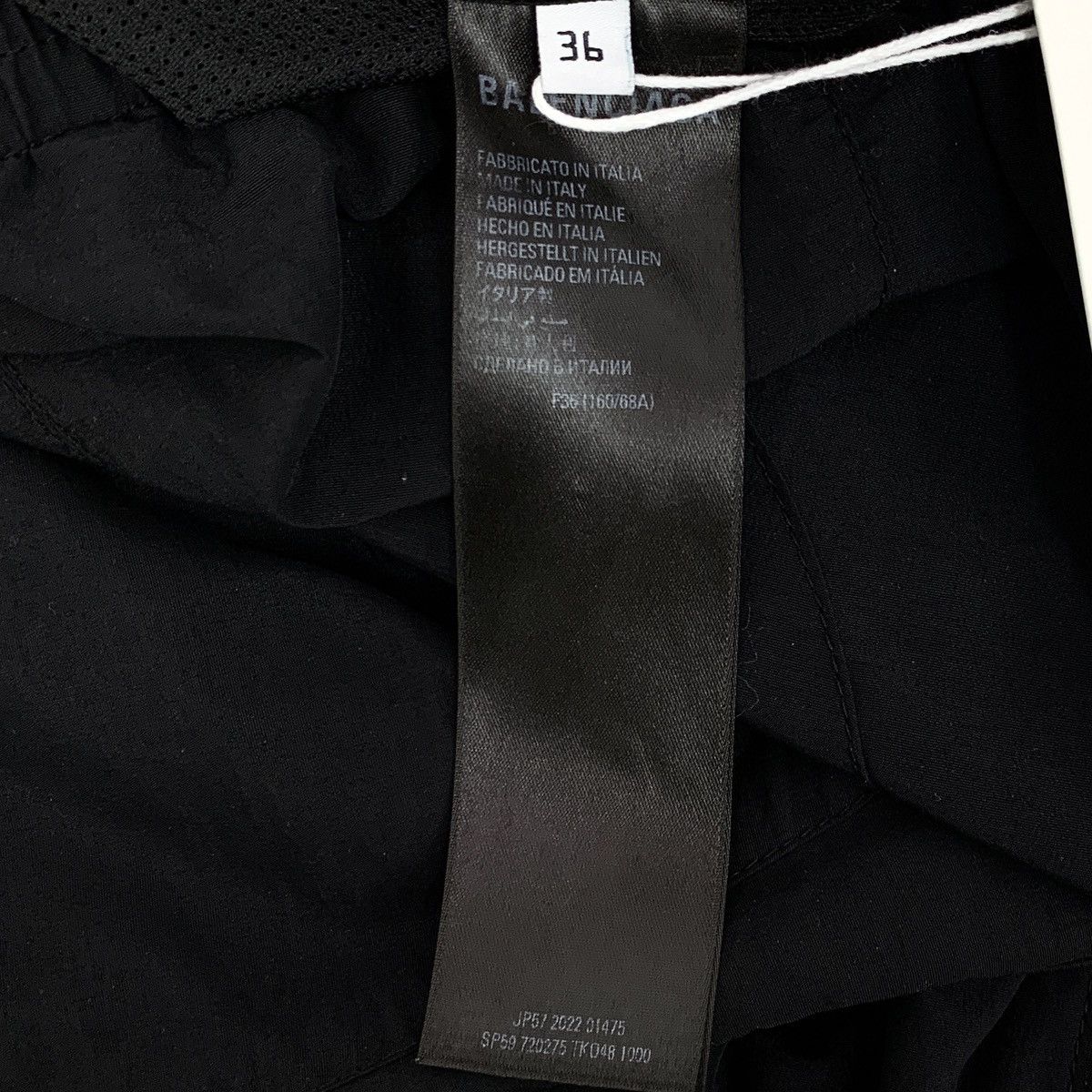Balenciaga Balenciaga 22SS Black Logo Cuffed Casual Sports Pants K26WX Size 25" / US 0 / IT 36 - 6 Thumbnail
