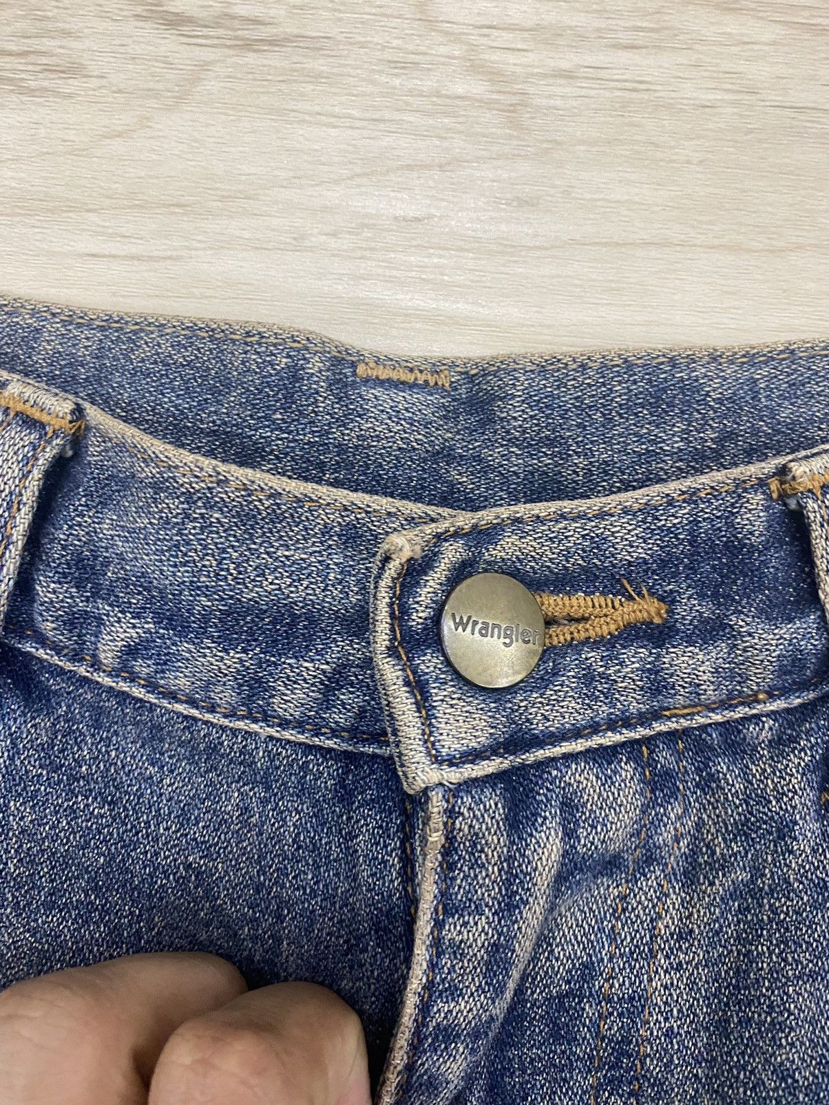 If Six Was Nine × Vintage × Wrangler Wrangler Flared Distressed Jeans Size US 29 - 4 Thumbnail