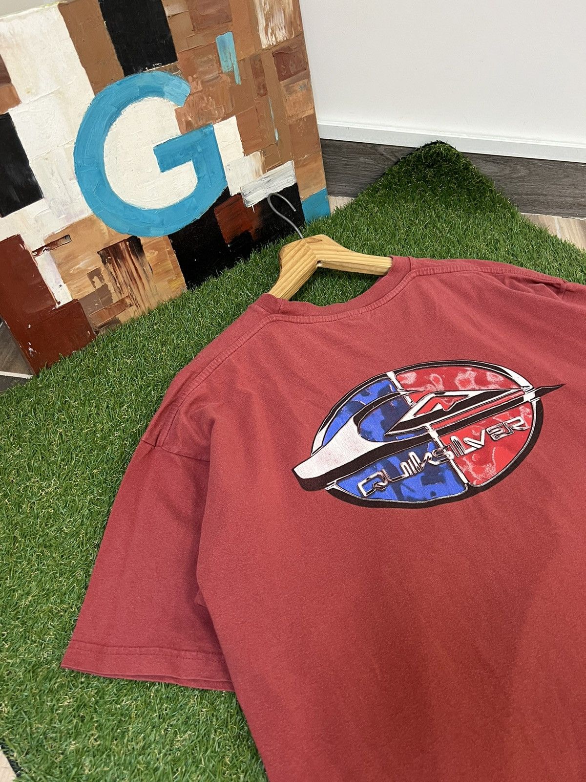 Quiksilver × Vintage VINTAGE RARE 90s‼️Quiksilver Silver Edition Surf T-Shirts Size US XL / EU 56 / 4 - 2 Thumbnail
