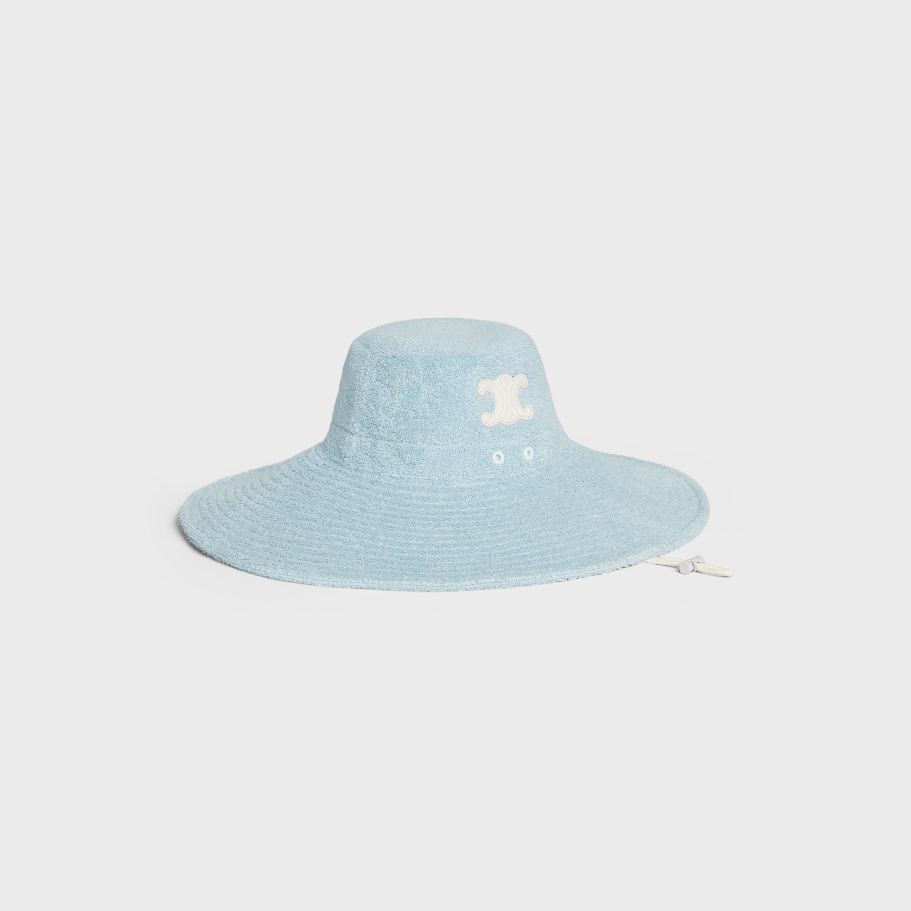 Celine o1bcso1str1024 Size: OS / Terry Cotton Hat in Light Blue Size ONE SIZE - 2 Thumbnail