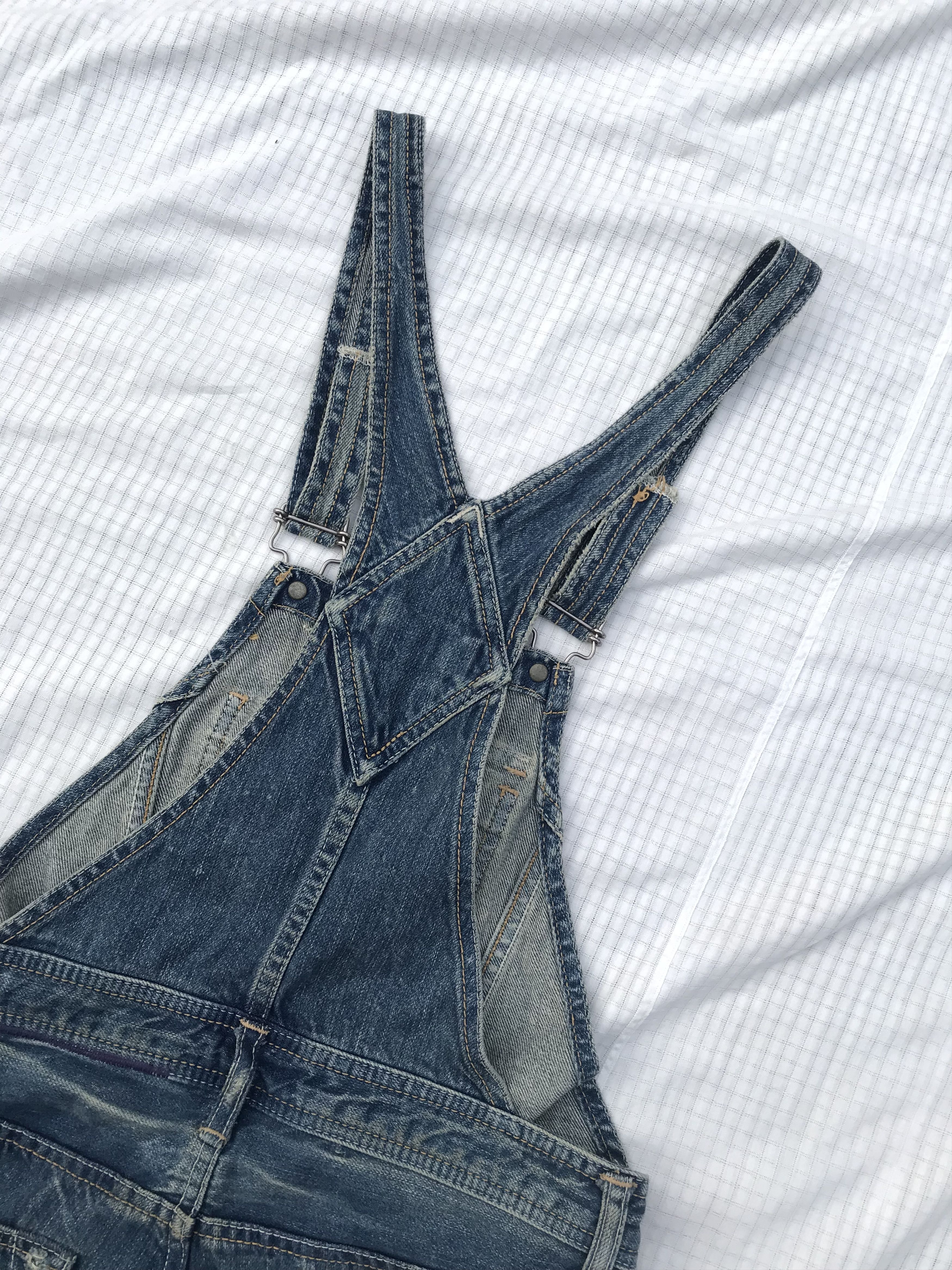 Hysteric Glamour × Japanese Brand (P83) Hysteric Glamour Denim Overall Bib Shorts Sz M Size 30" / US 8 / IT 44 - 14 Thumbnail