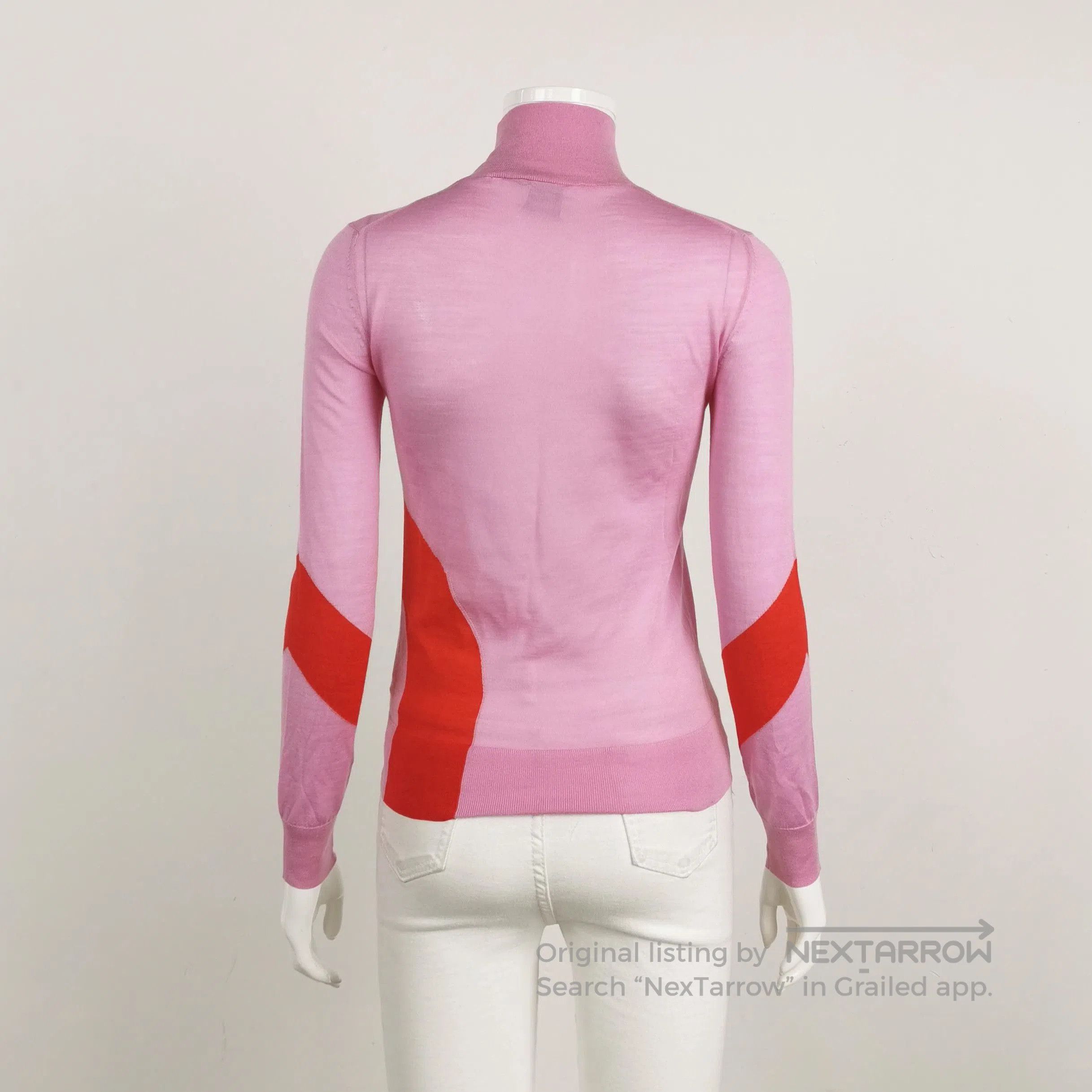 Burberry Burberry Color-Block Wool-Silk Blend Turtleneck Sweater . Size US XXS / EU 40 - 2 Thumbnail