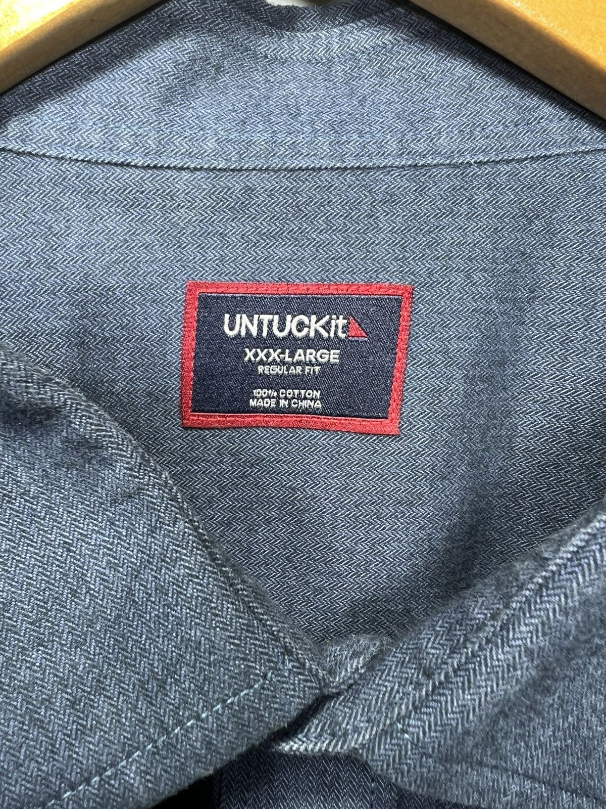 UNTUCKit Untuckit Hemsworth Men's Sz 3XL Flannel Long Sleeve Button Size US XXL / EU 58 / 5 - 3 Thumbnail