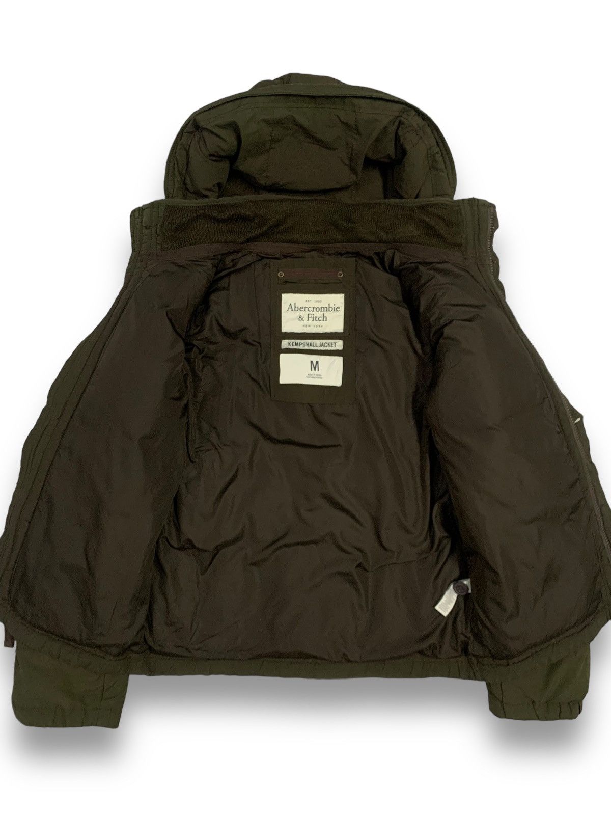 Abercrombie & Fitch Abercrombie & Fitch New York Puffer Hooded Kempshall Jacket Size US L / EU 52-54 / 3 - 3 Thumbnail