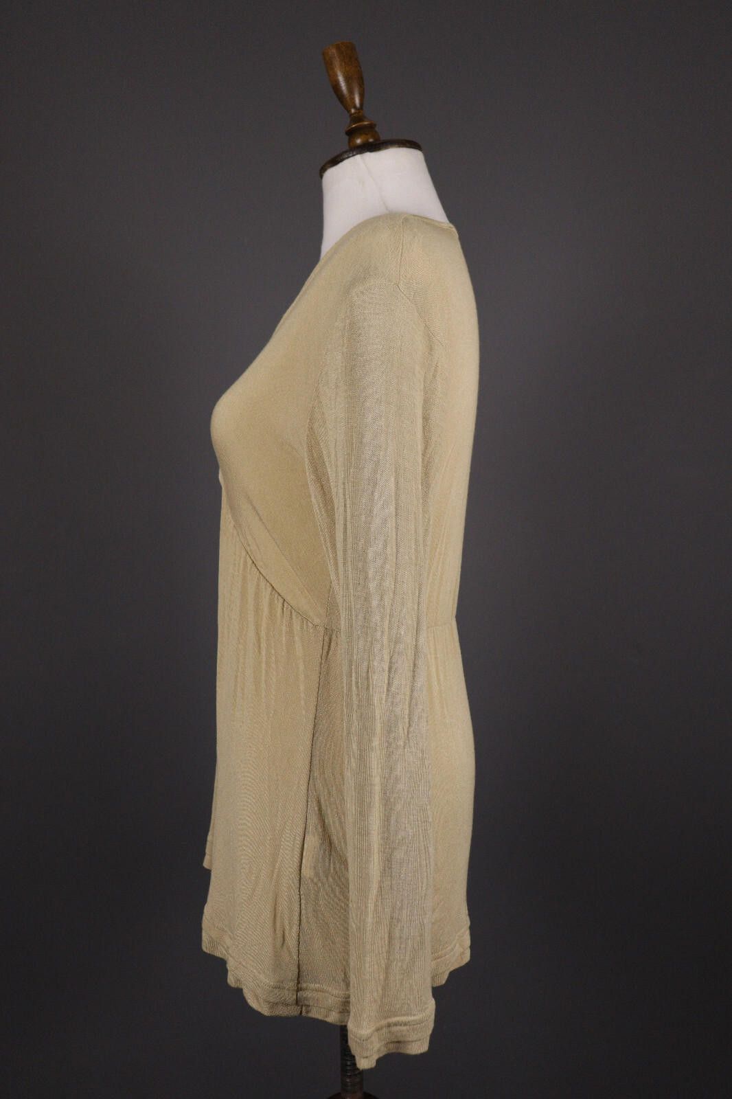 Bottega Veneta Bottega by Elisa Cavaletti Beige A-Line Mini Dress Size L Size L / US 10 / IT 46 - 5 Thumbnail
