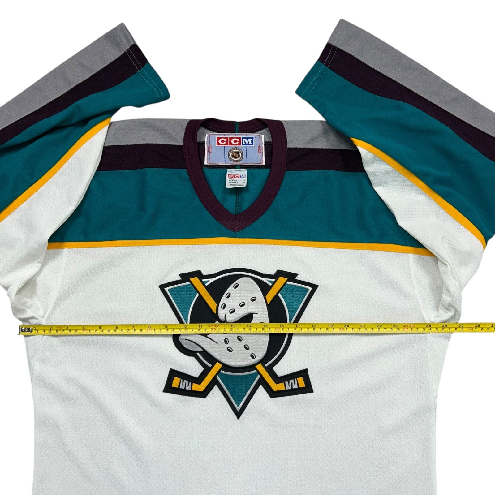 NHL VTG 90s MIGHTY DUCKS CCM HOCKEY JERSEY SIZE L MADE IN CANADA Size US L / EU 52-54 / 3 - 8 Thumbnail