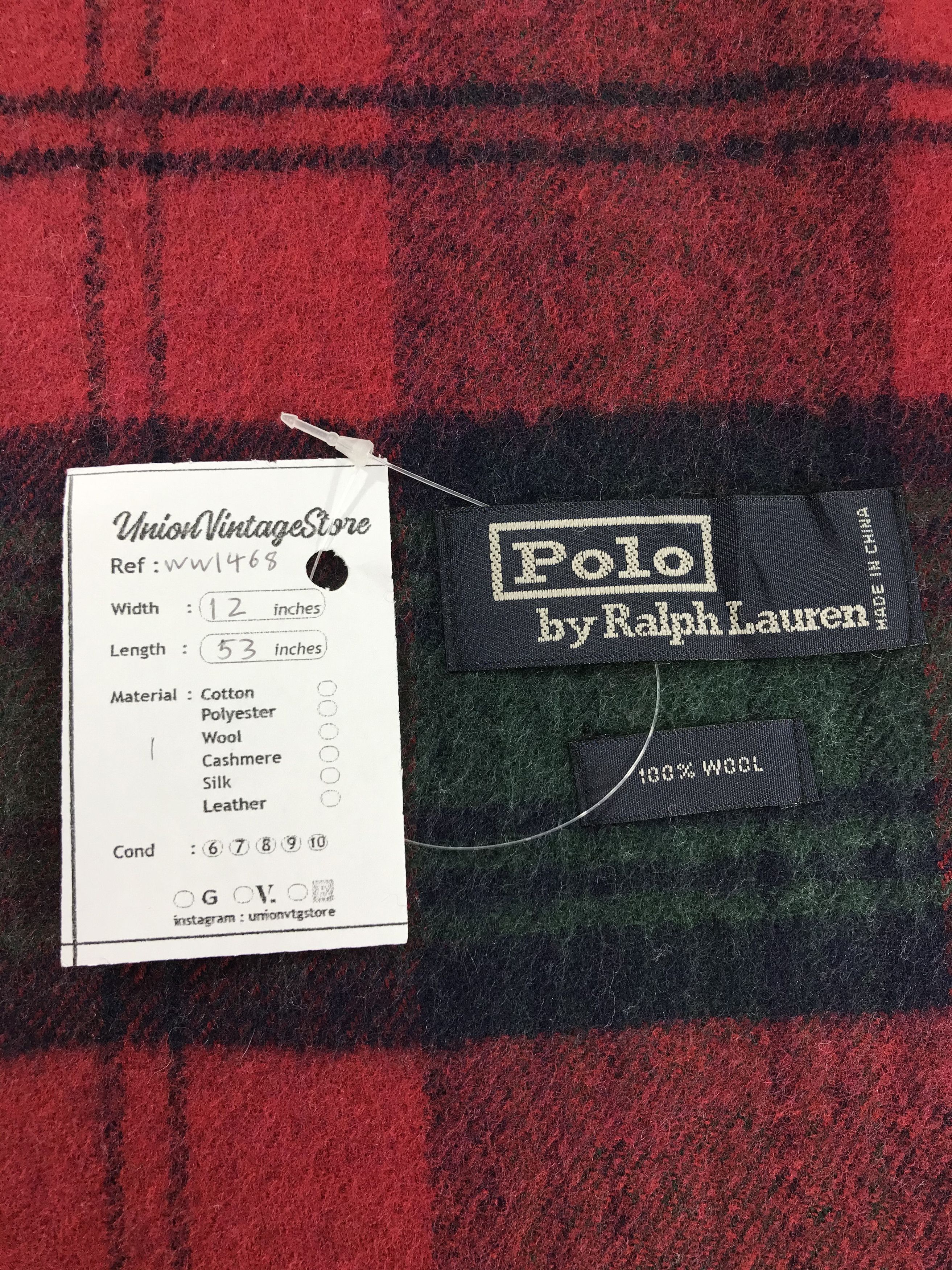 Polo Ralph Lauren × Vintage Polo Ralph Lauren Scarf / Muffler / Neckwear - WW1468 Size ONE SIZE - 5 Thumbnail