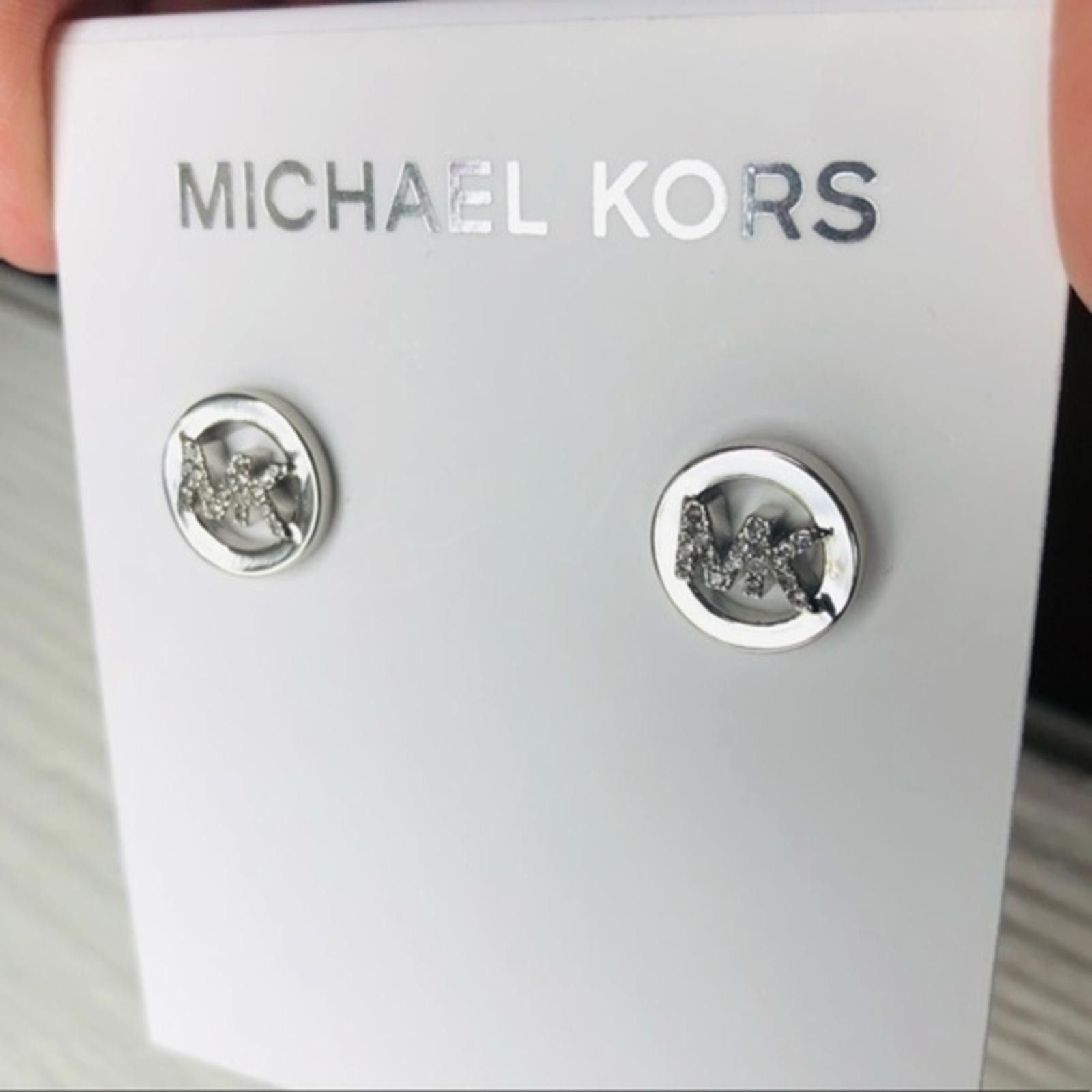 Michael Kors Michael Kors MK Silver Stud Earrings NWT Size ONE SIZE - 1 Thumbnail