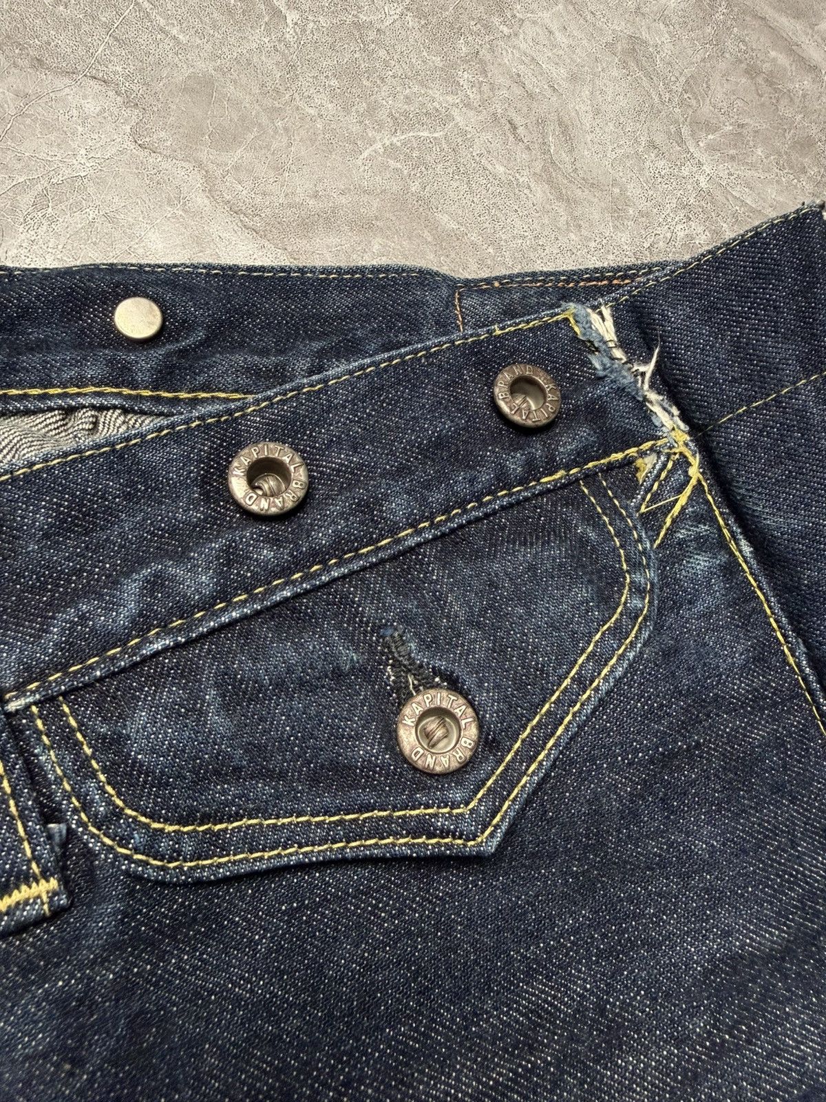 Kapital Kapital Respect Your Elders Reconstructed Raw Hem Pants Size US 31 - 4 Thumbnail