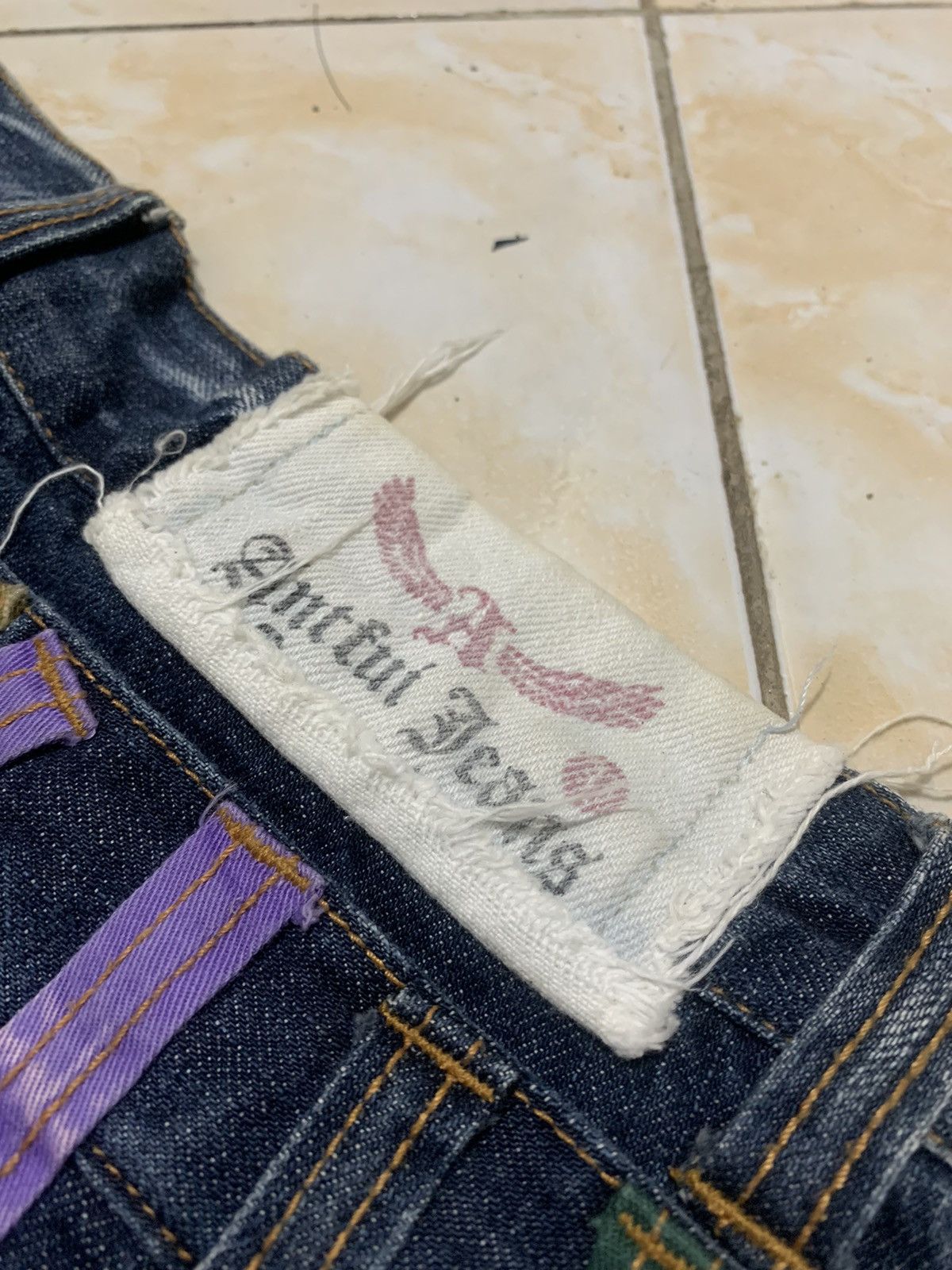 Japanese Brand Jorst pants double waist antfui jeans fading Size US 33 - 7 Thumbnail