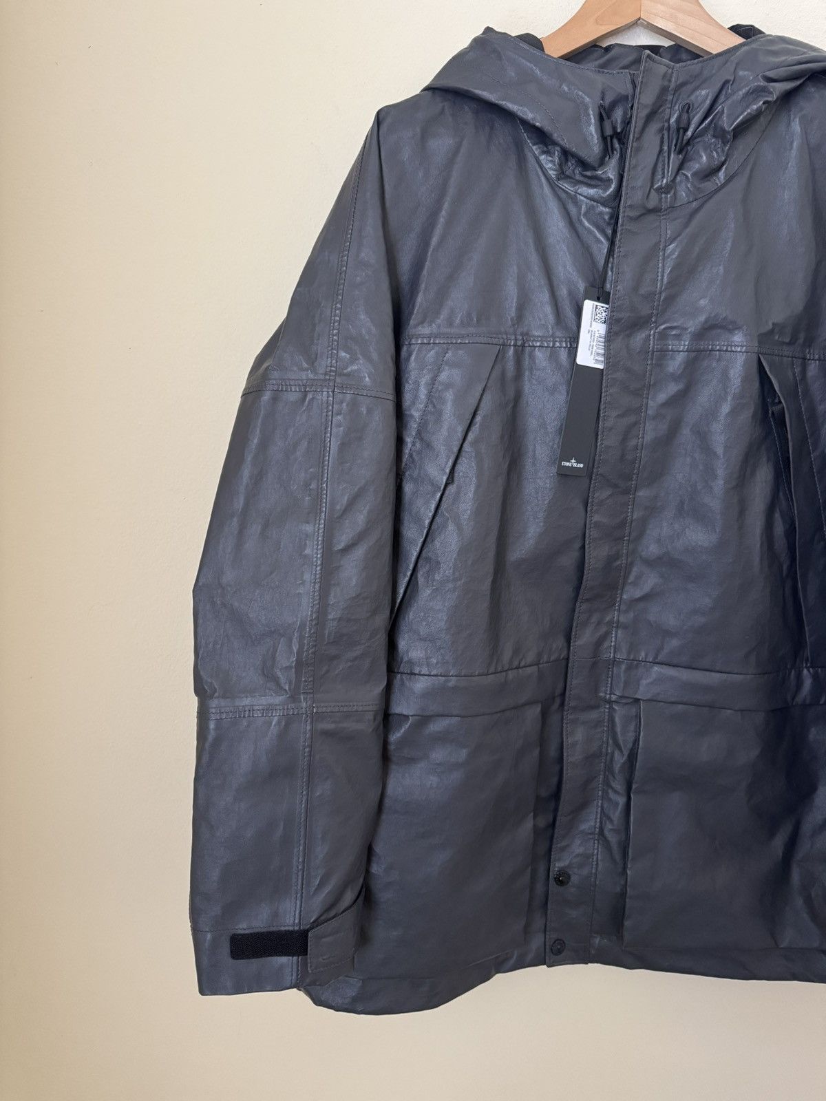 Stone Island Stone Island New Light Leather Organza Jacket Grey Large Size US L / EU 52-54 / 3 - 2 Thumbnail