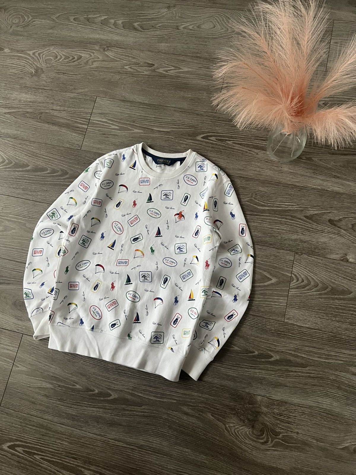 Polo Ralph Lauren × RLX Ralph Lauren ‼️Polo Ralph Lauren New Collection QR Tag Monogram Sweatshirt Size US XS / EU 42 / 0 - 3 Thumbnail