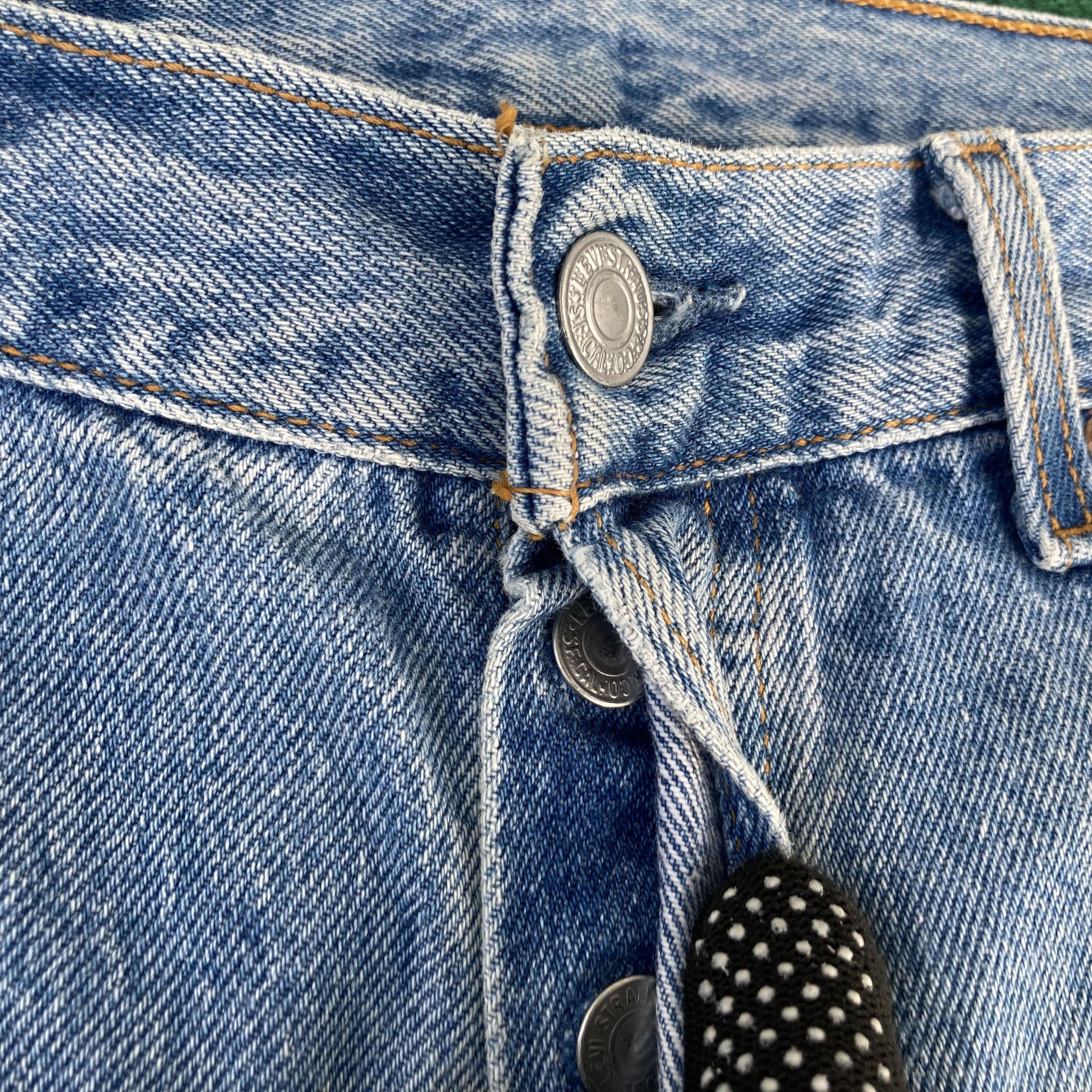 Levi's × Vintage Vtg Levis 501 Short Jorts Ripped Punk Grunge Jeans Size US 29 - 3 Thumbnail