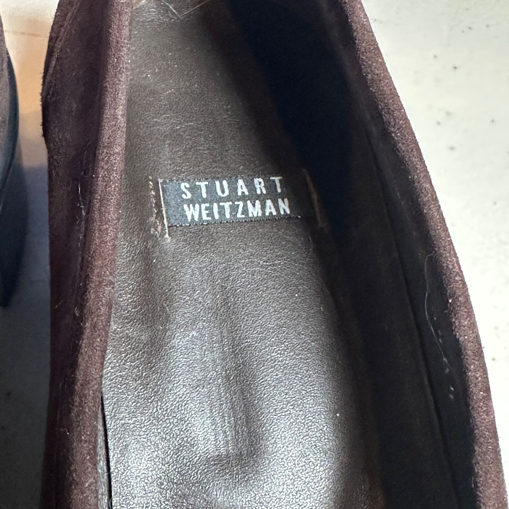 Stuart Weitzman Stuart Weitzman Brown Suede Chain Link Loafers Shoes Block H Size US 7 / IT 37 - 4 Thumbnail