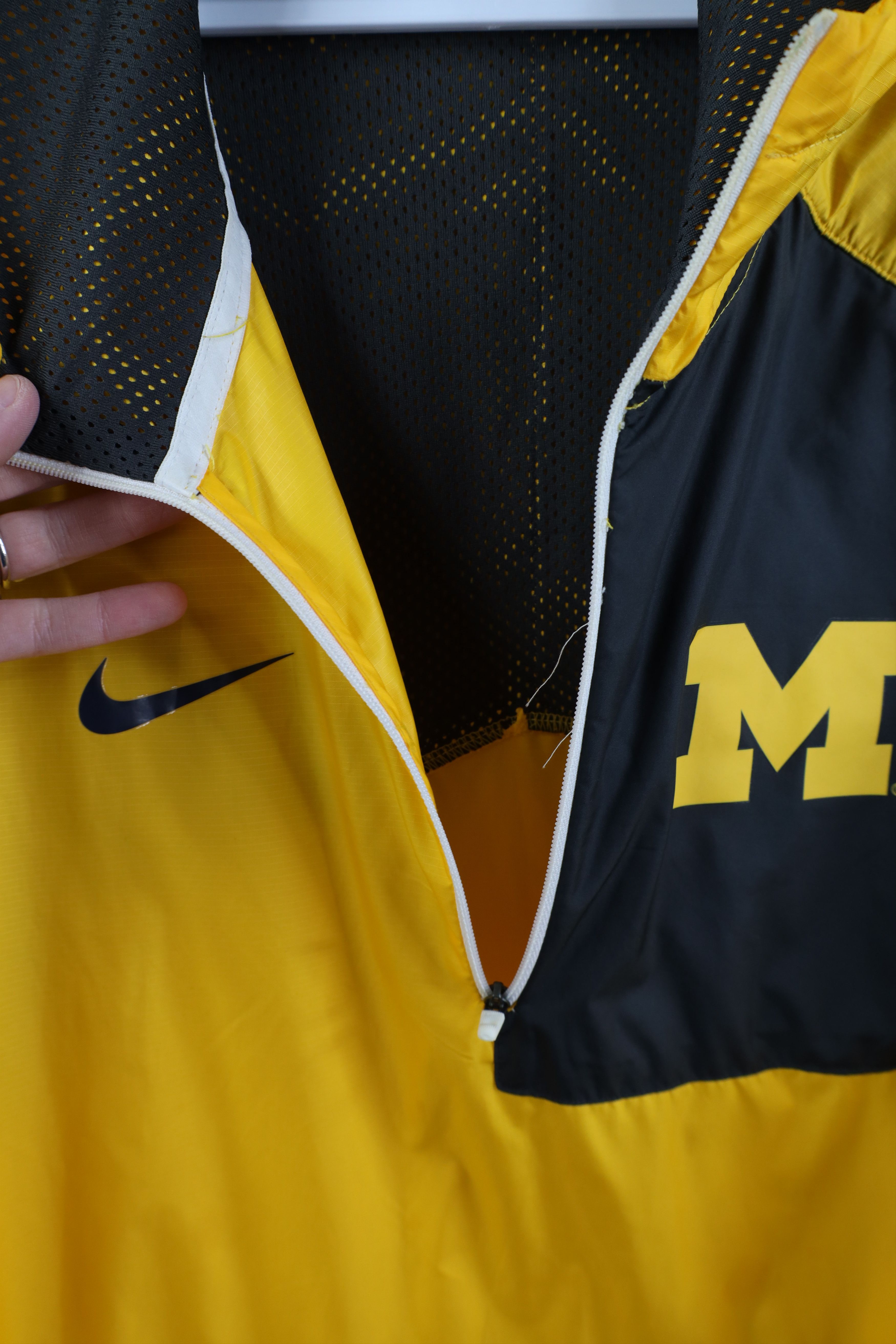 Nike Nike University of Michigan Half Zip Hooded Jacket Size US L / EU 52-54 / 3 - 12 Thumbnail