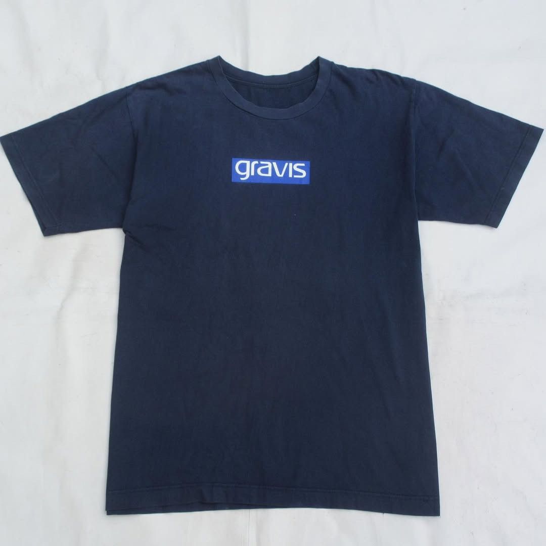 Gravis × Vintage Gravis Logo box Oversized Tee Tshirt Navy Blue Colour Way Size US L / EU 52-54 / 3 - 3 Thumbnail