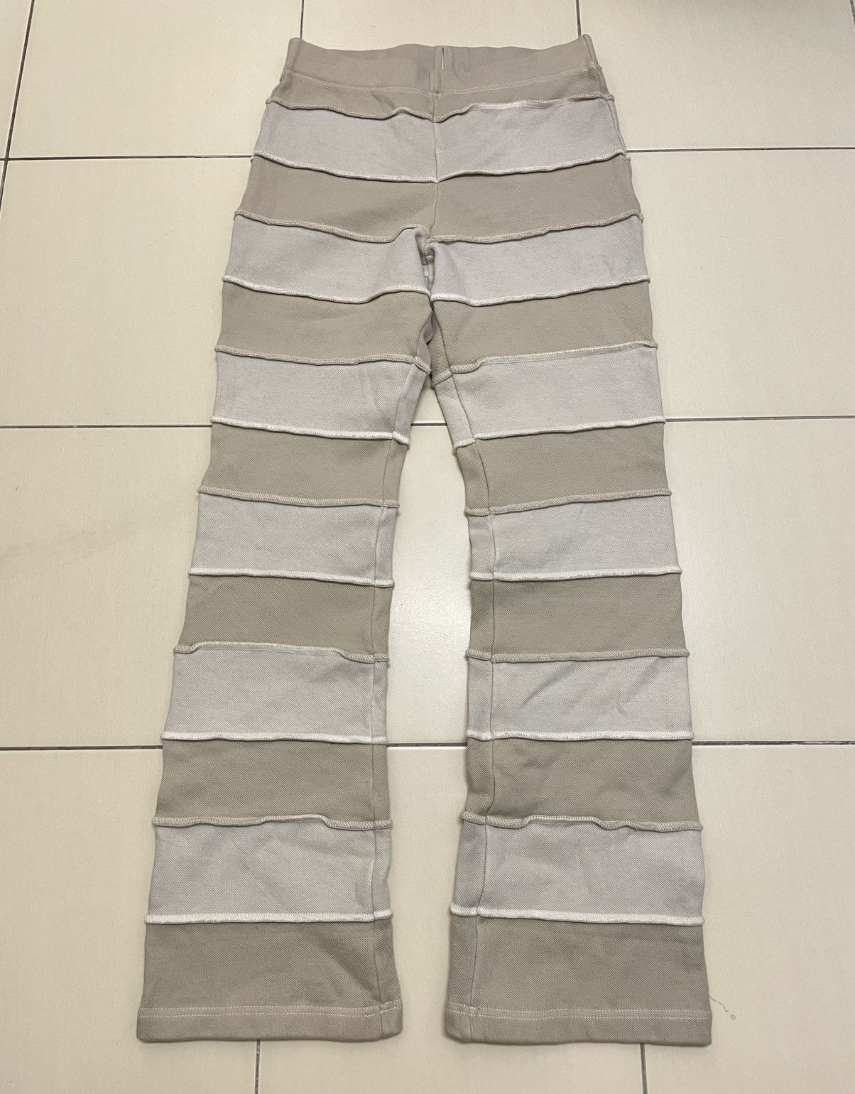Japanese Brand Hullo Nice Day Patchwork Hagi Bootcut Pants Size US 30 / EU 46 - 1 Thumbnail