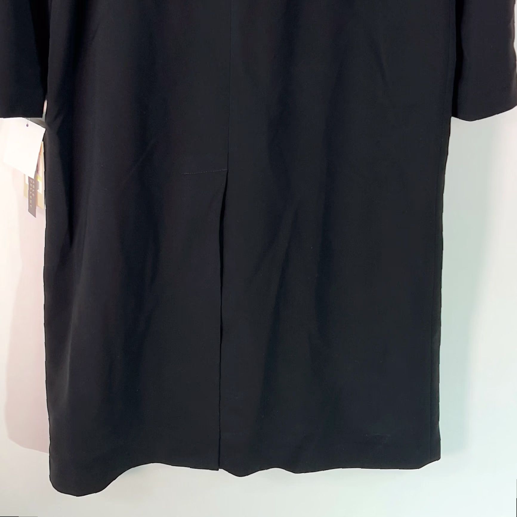 Vintage Gallery Trench Coat Women Long Sleeve Button Front Water Repellent Black Size 4P 46" 100% Polyester, 2-7? Size S / US 4 / IT 40 - 7 Thumbnail