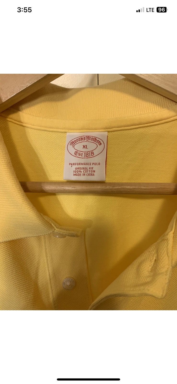 Brooks Brothers Brooks Brothers mens sz XL performance polo shirt yellow Size US XL / EU 56 / 4 - 3 Thumbnail