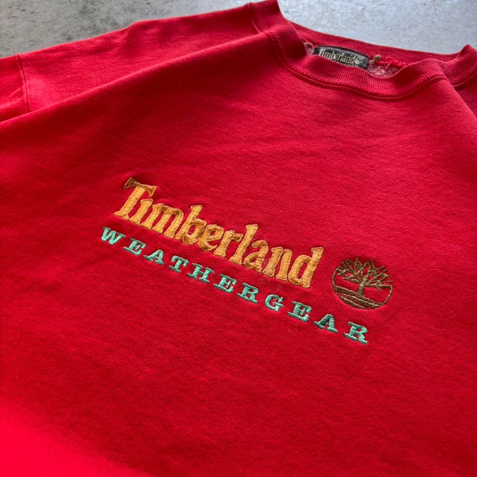 Timberland × Vintage Vintage 90s Timberland Weather Gear Embroidered Crewneck Size US XL / EU 56 / 4 - 2 Thumbnail