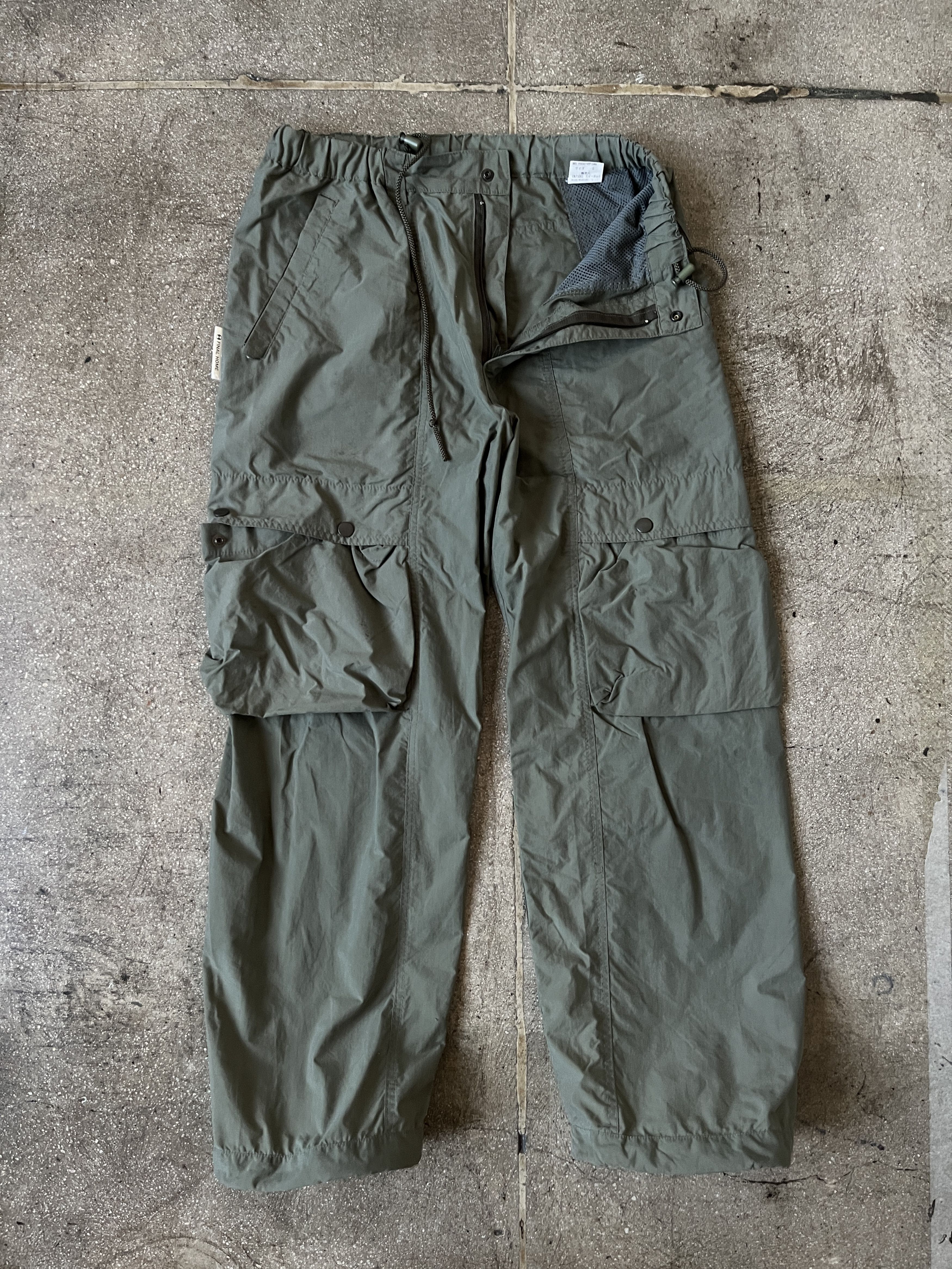 Final Home 1990 NYLON CARGO PANT OLIVE DRAB Size US 30 / EU 46 - 1 Thumbnail