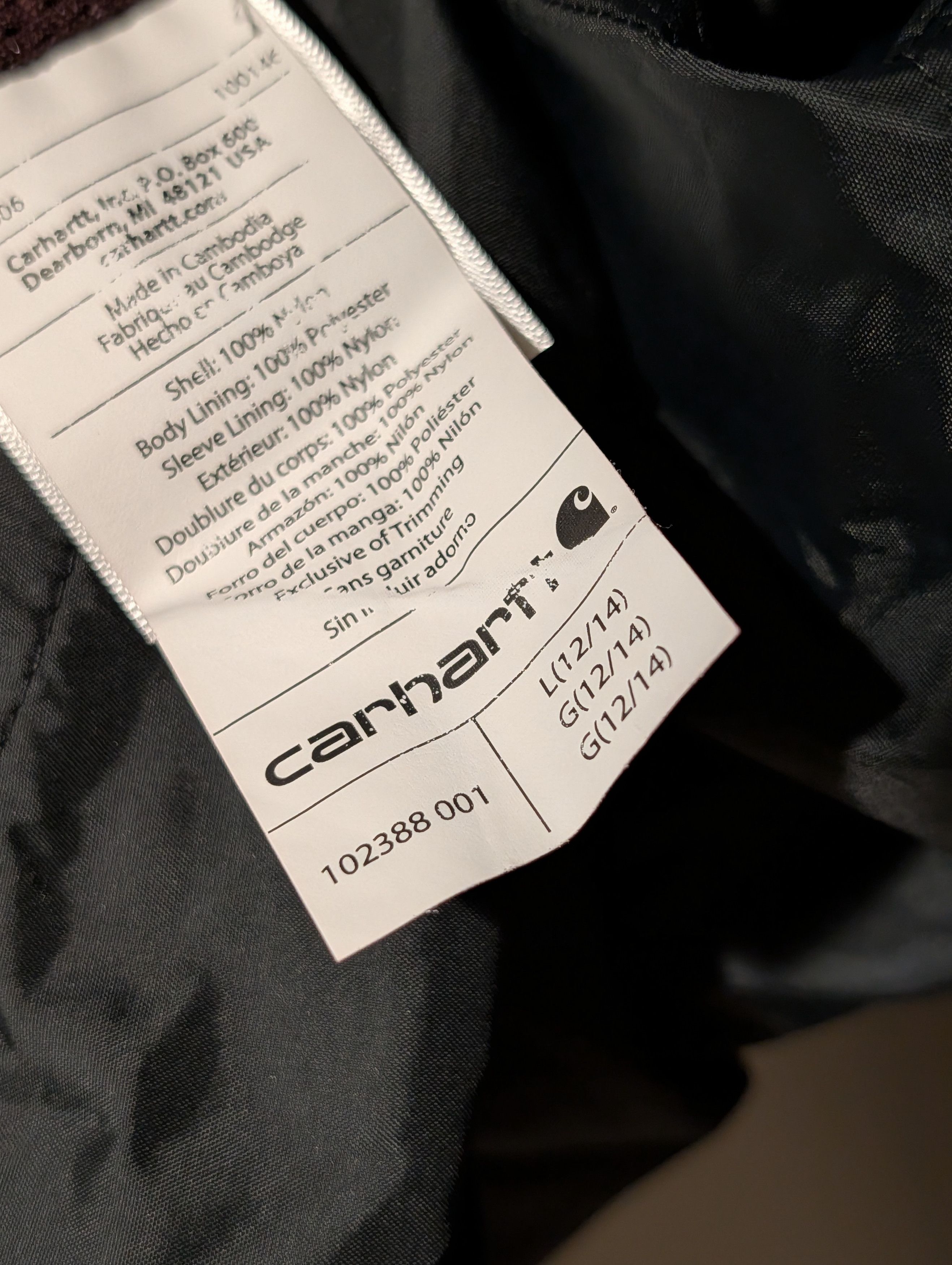 Carhartt CARHARTT Rockford Jacket L 12/14 Women's Hooded Windbreaker Size L / US 10 / IT 46 - 4 Thumbnail