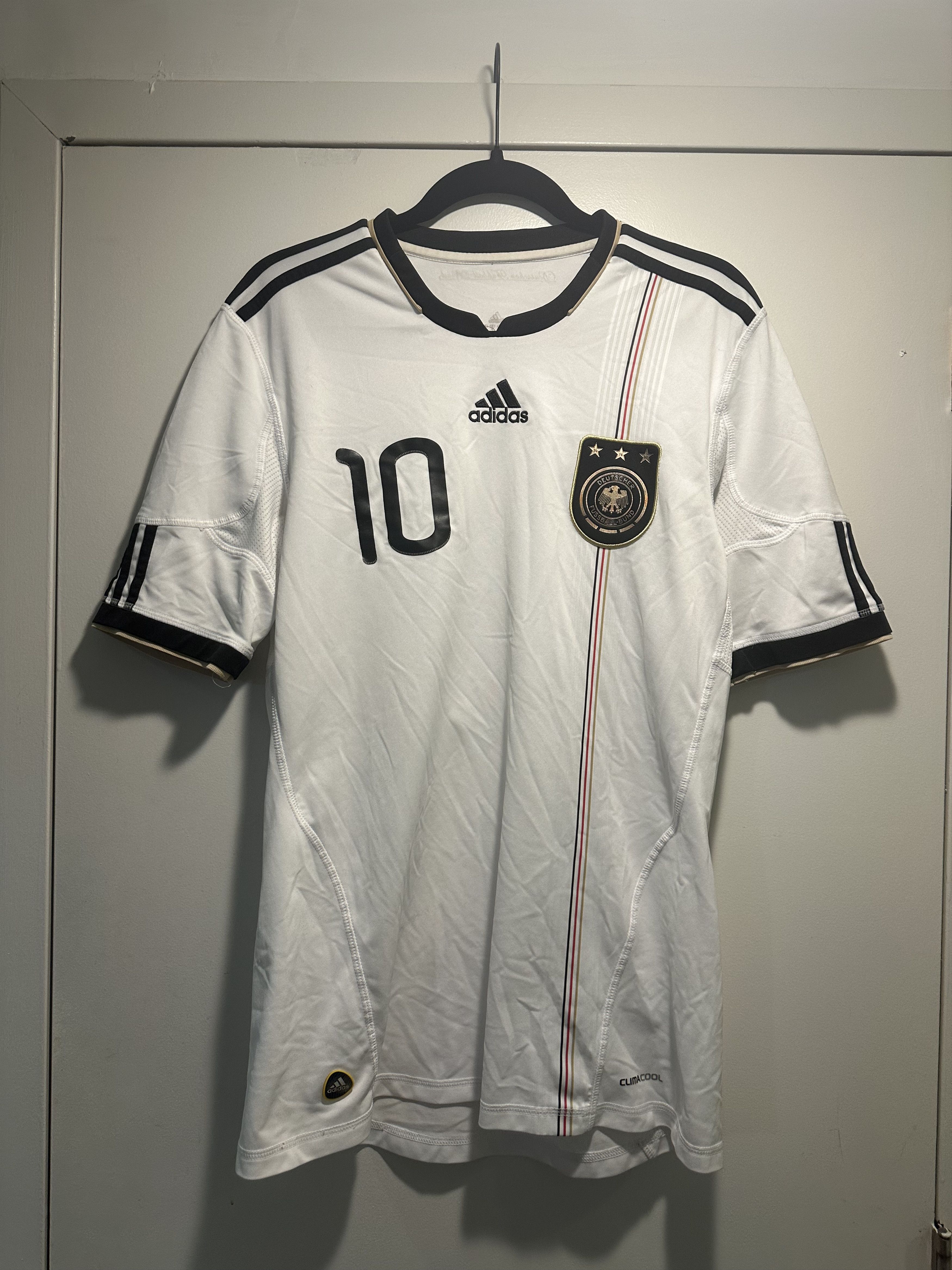 Adidas Genuine 2010 World Cup Germany Home Podolski #10 Medium Size US M / EU 48-50 / 2 - 2 Thumbnail