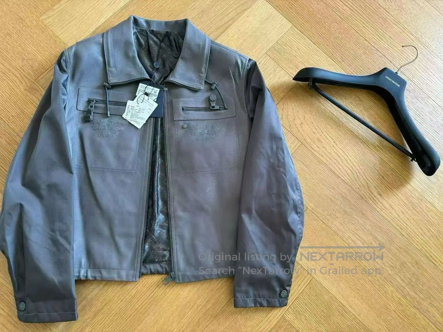 Louis Vuitton Louis Vuitton Gray Calfskin Jacket. Size US M / EU 48-50 / 2 - 1 Thumbnail