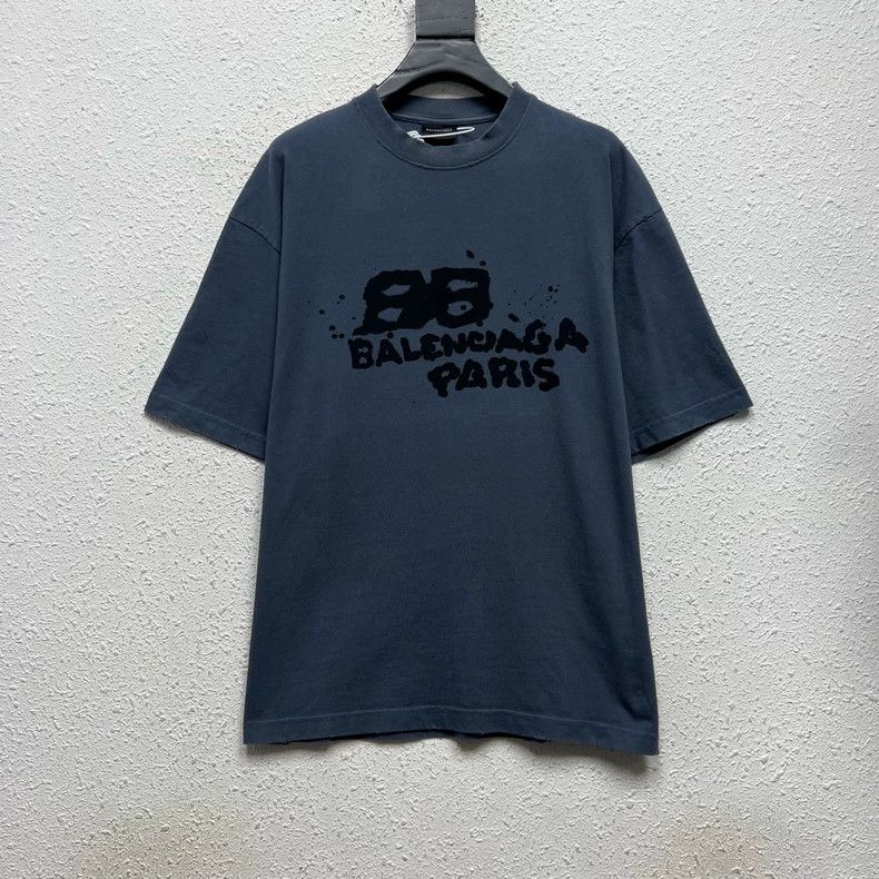 Balenciaga Back Bleed BB Print T-shirt - dmc