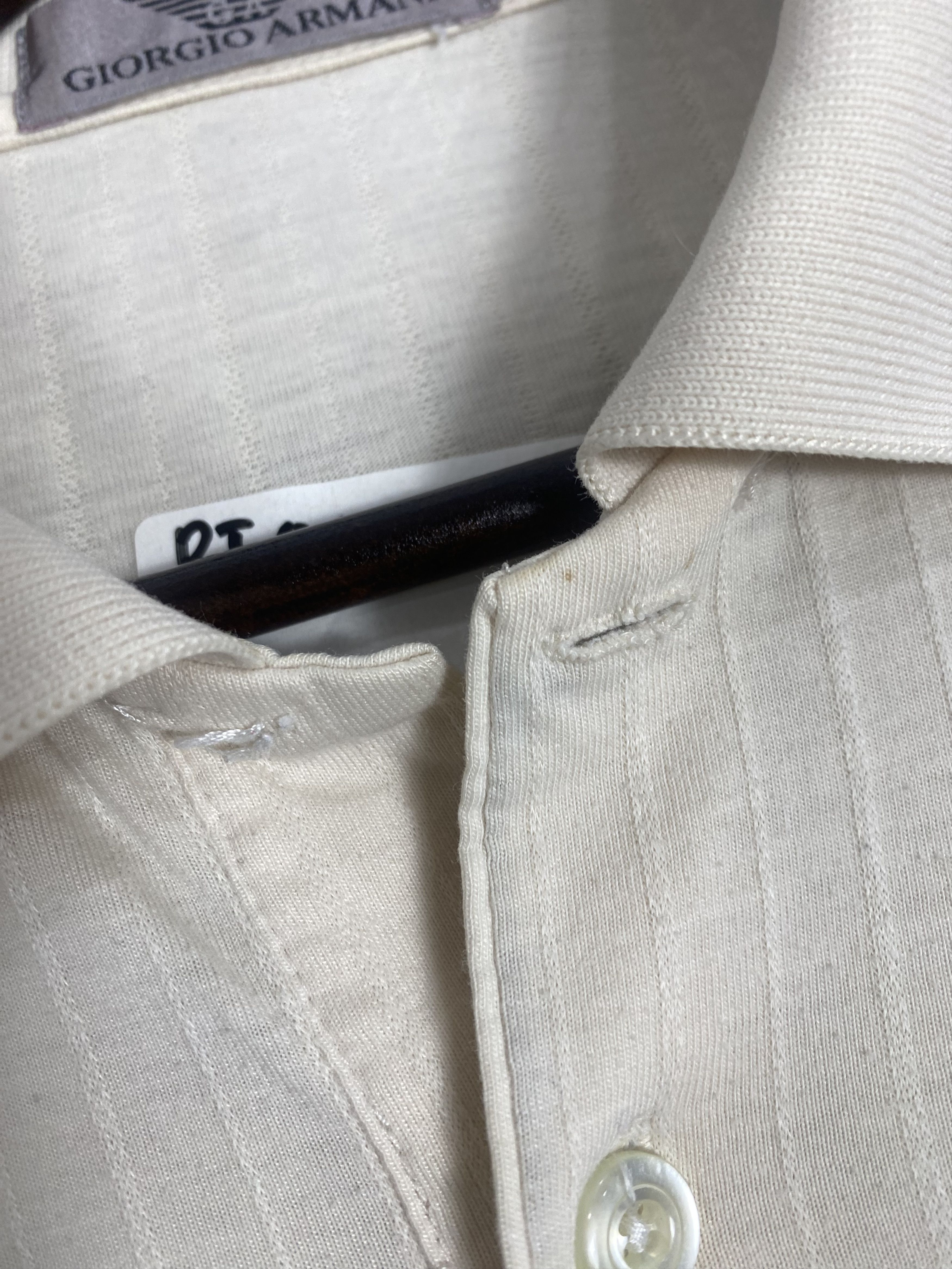 Giorgio Armani × Vintage Vintage Giorgio Armani Polo Shirts PT0001 Size US XL / EU 56 / 4 - 3 Thumbnail