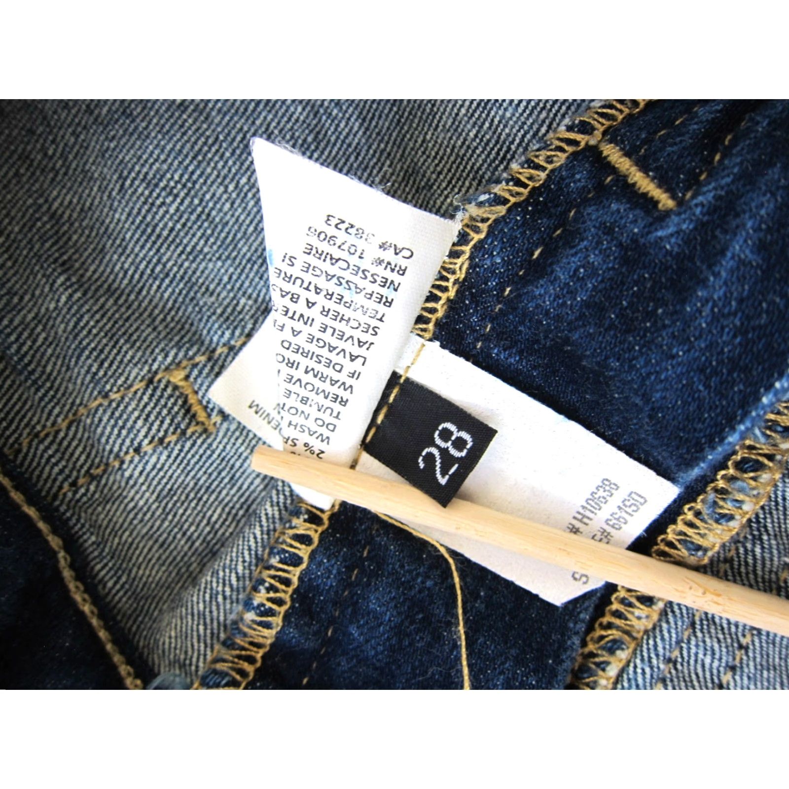 Hudson Hudson Skirt Denim Pencil Medium Wash 28 Regular Blue Cotton Spandex Knee Length Vintage? No Size 28" / US 6 / IT 42 - 3 Thumbnail