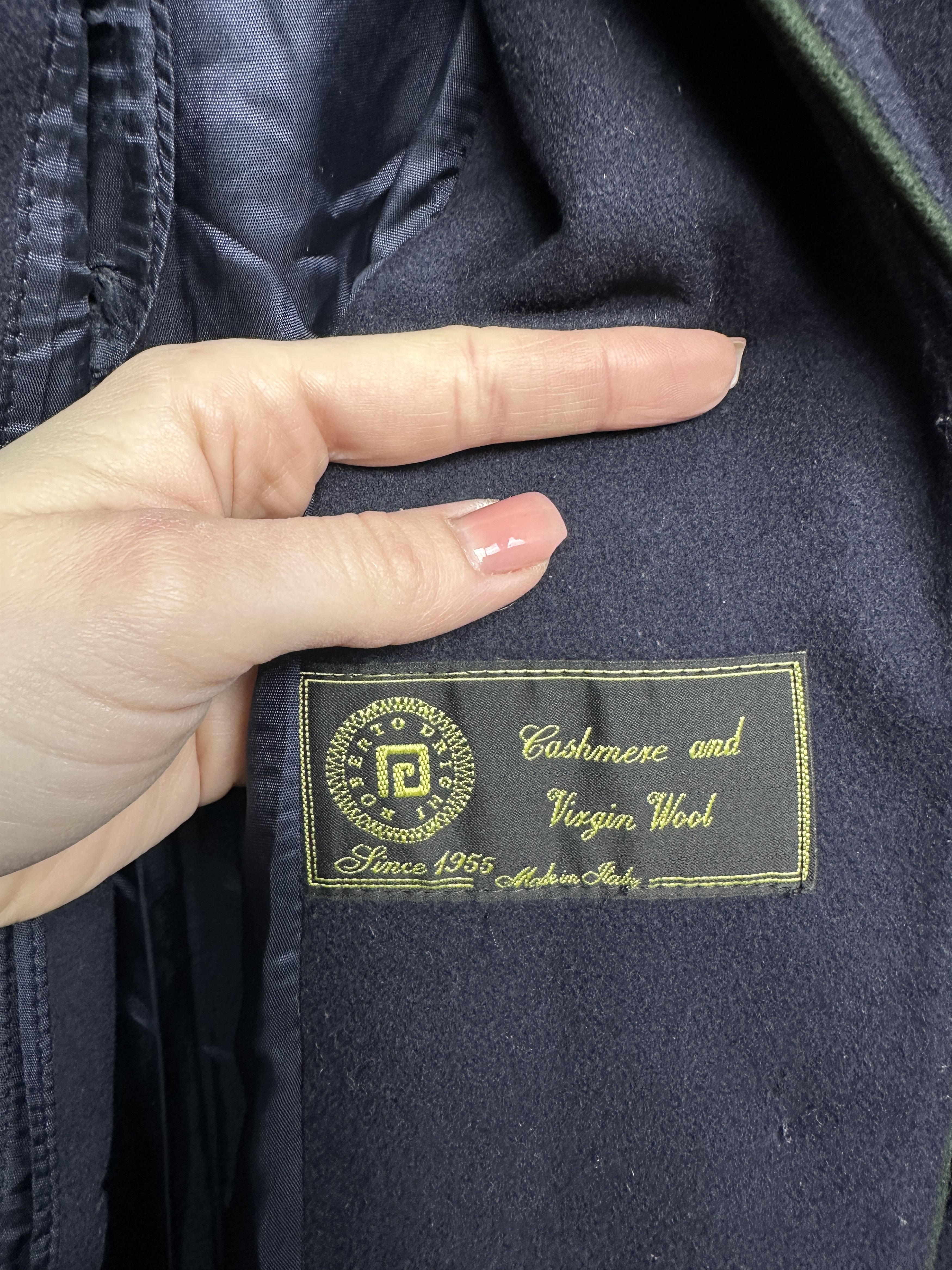 Vintage Steinbock Womens Virgin Wool Overcoat Coat Jacket Size XL / US 12-14 / IT 48-50 - 4 Thumbnail