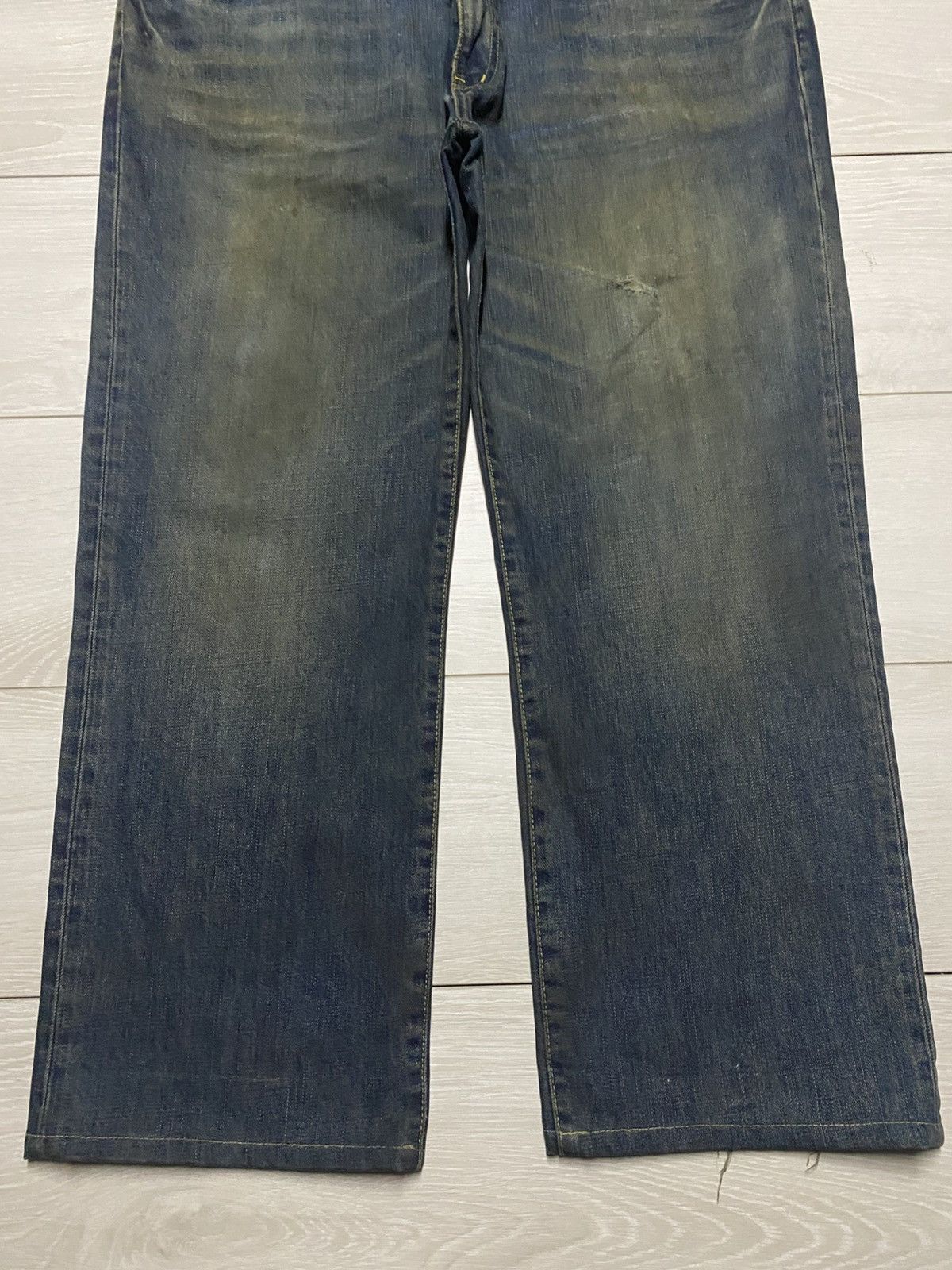 Uniqlo Vintage Japanese Brand Uniqlo S-002 Mud Wash Baggy Jeans Size US 38 / EU 54 - 5 Thumbnail
