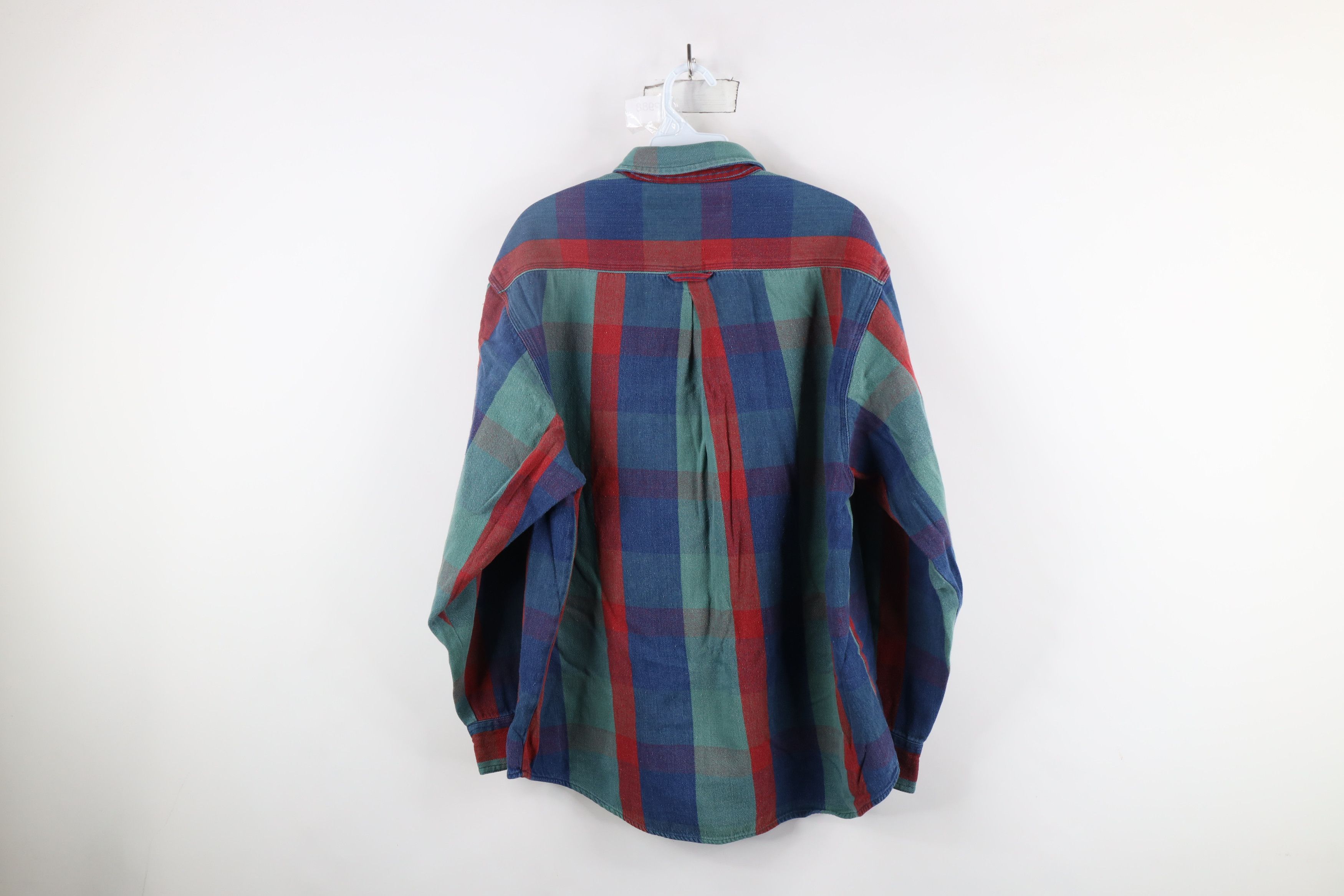 Vintage Vintage 90s Streetwear Plaid Flannel Button Down Shirt Size US L / EU 52-54 / 3 - 10 Thumbnail