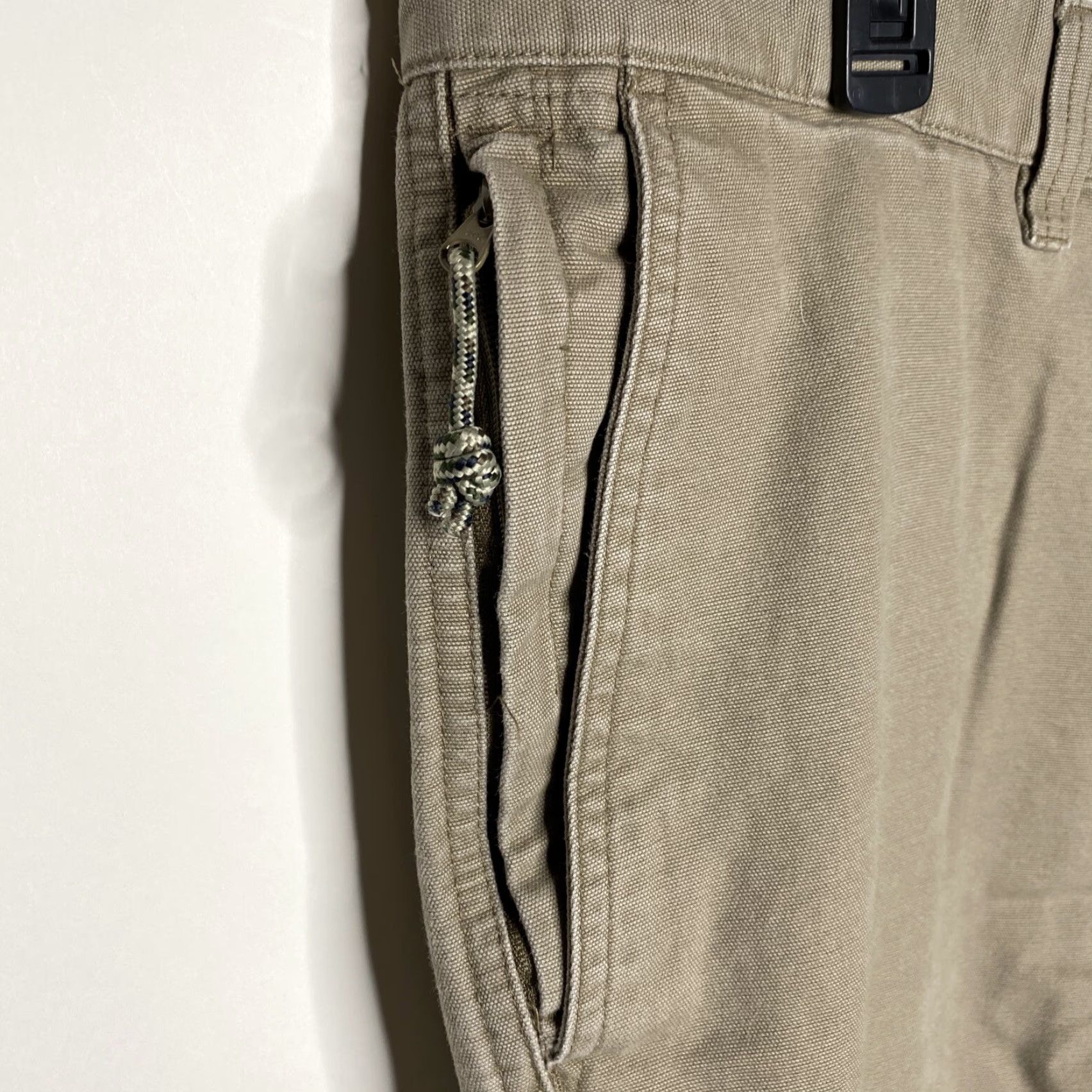 Vintage Columbia Mens 38x32 Active Outdoor Pants Khaki Straight 5-Pocket Zipper Pocket Canvas Cotton Beige Regular Mens Size US 38 / EU 54 - 3 Thumbnail
