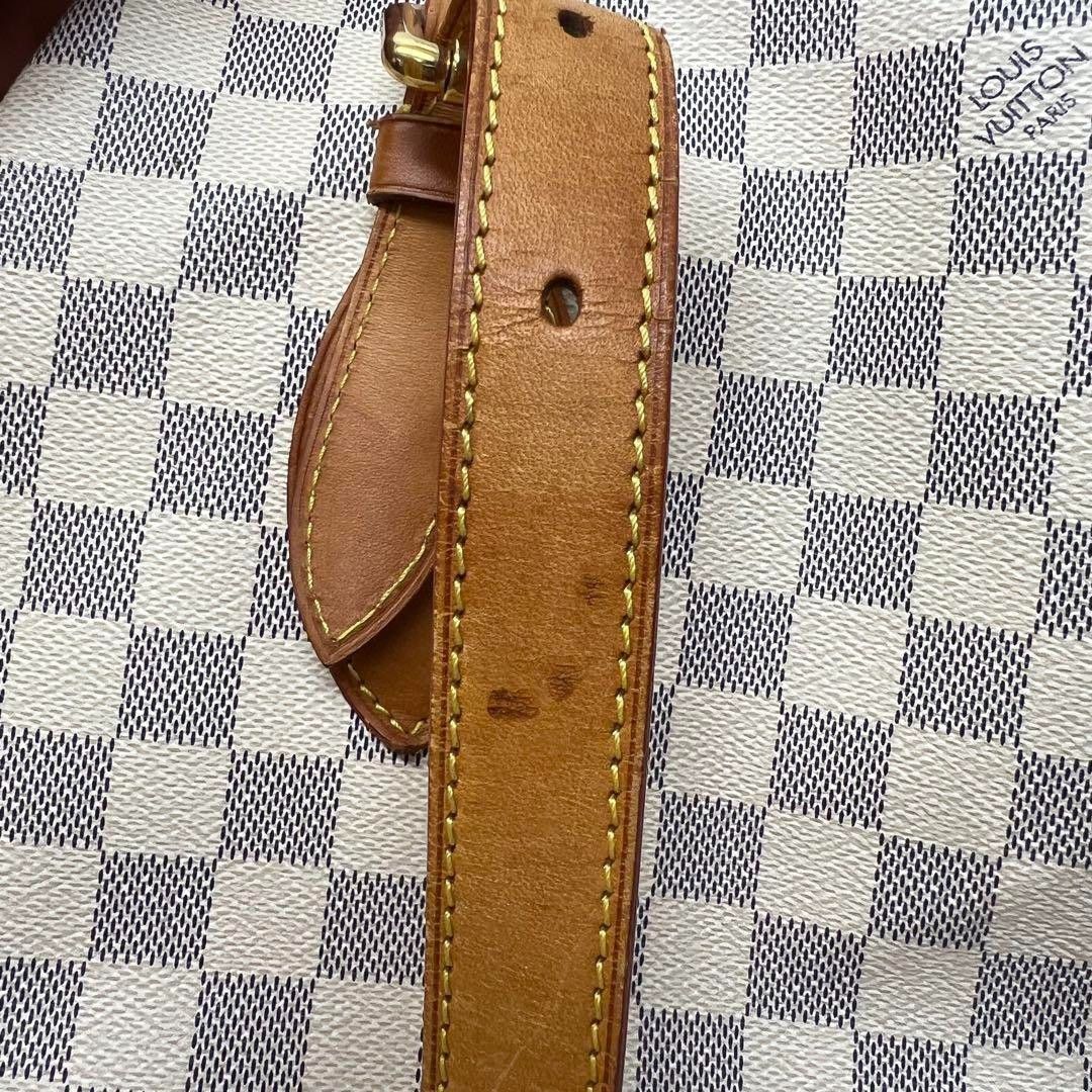 Louis Vuitton Louis Vuitton - Hampstead MM Damier Azur Handbag Leather Size ONE SIZE - 5 Thumbnail