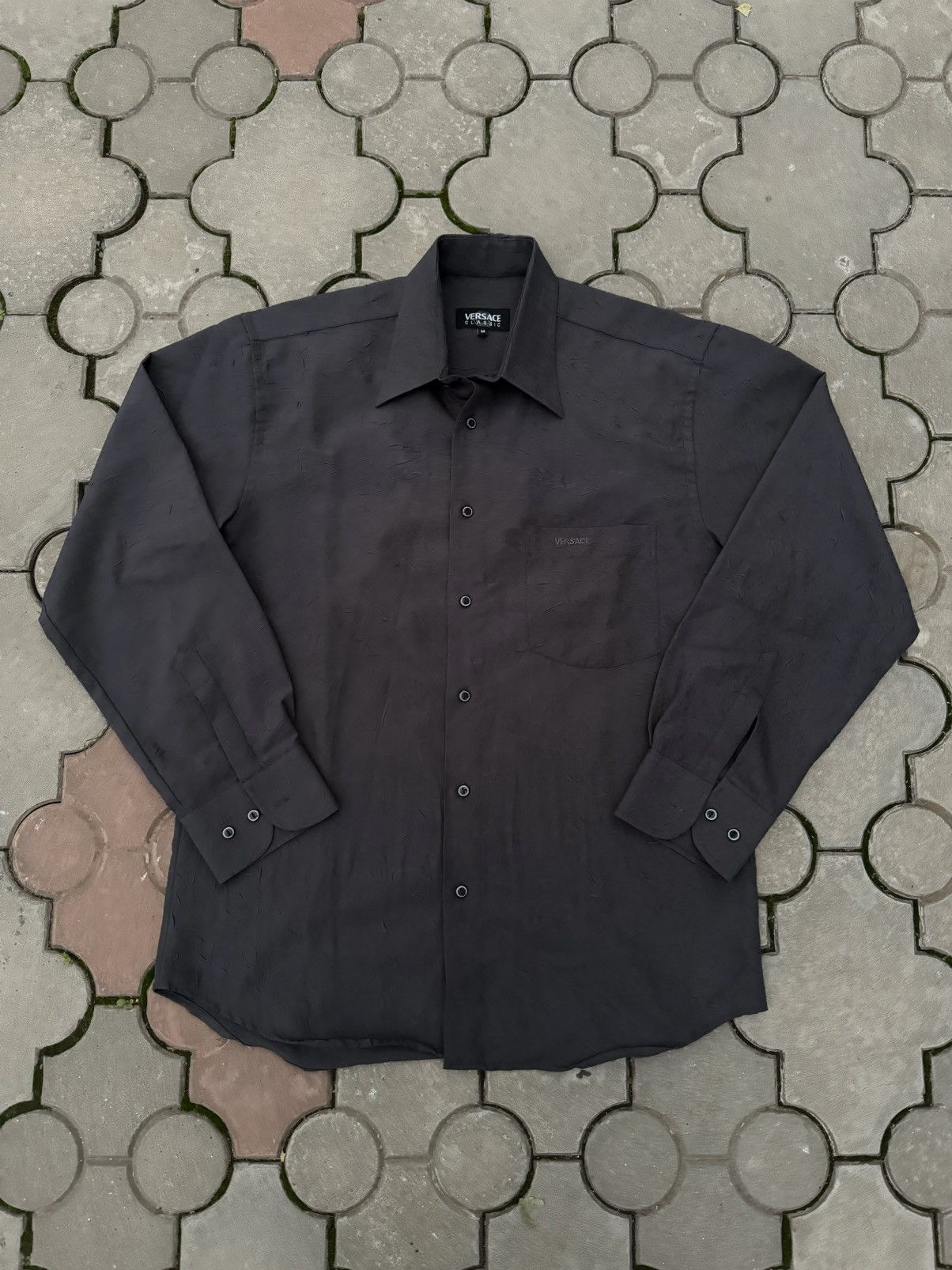 Vintage Versace Classic Structure Silk Shirt 90s