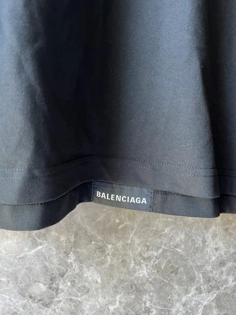 Balenciaga Classic Black Tlogo Short Sleeve
