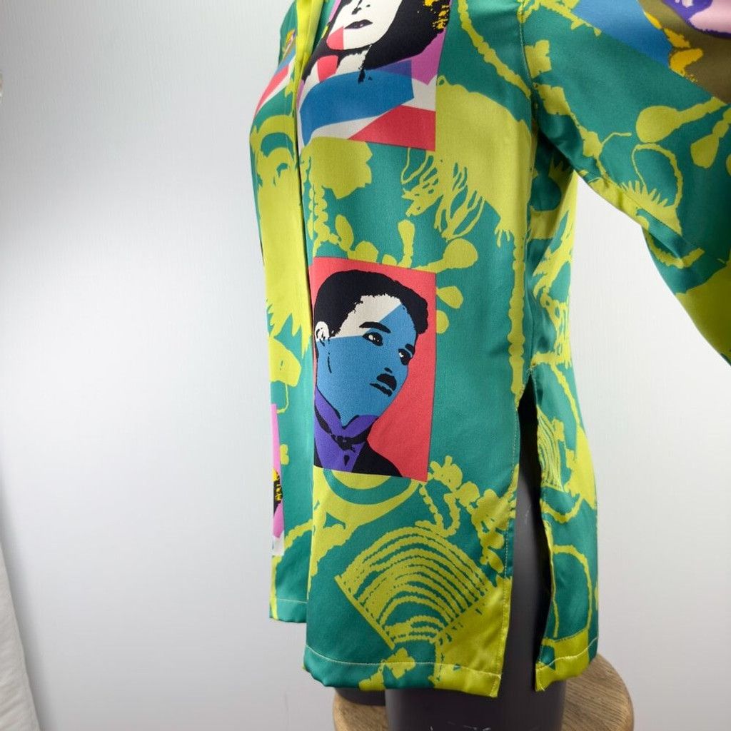 Escada ESCADA Margaretha Ley Pop Art Chaplin Garbo Multi Blouse 36 Size XS / US 0-2 / IT 36-38 - 7 Thumbnail