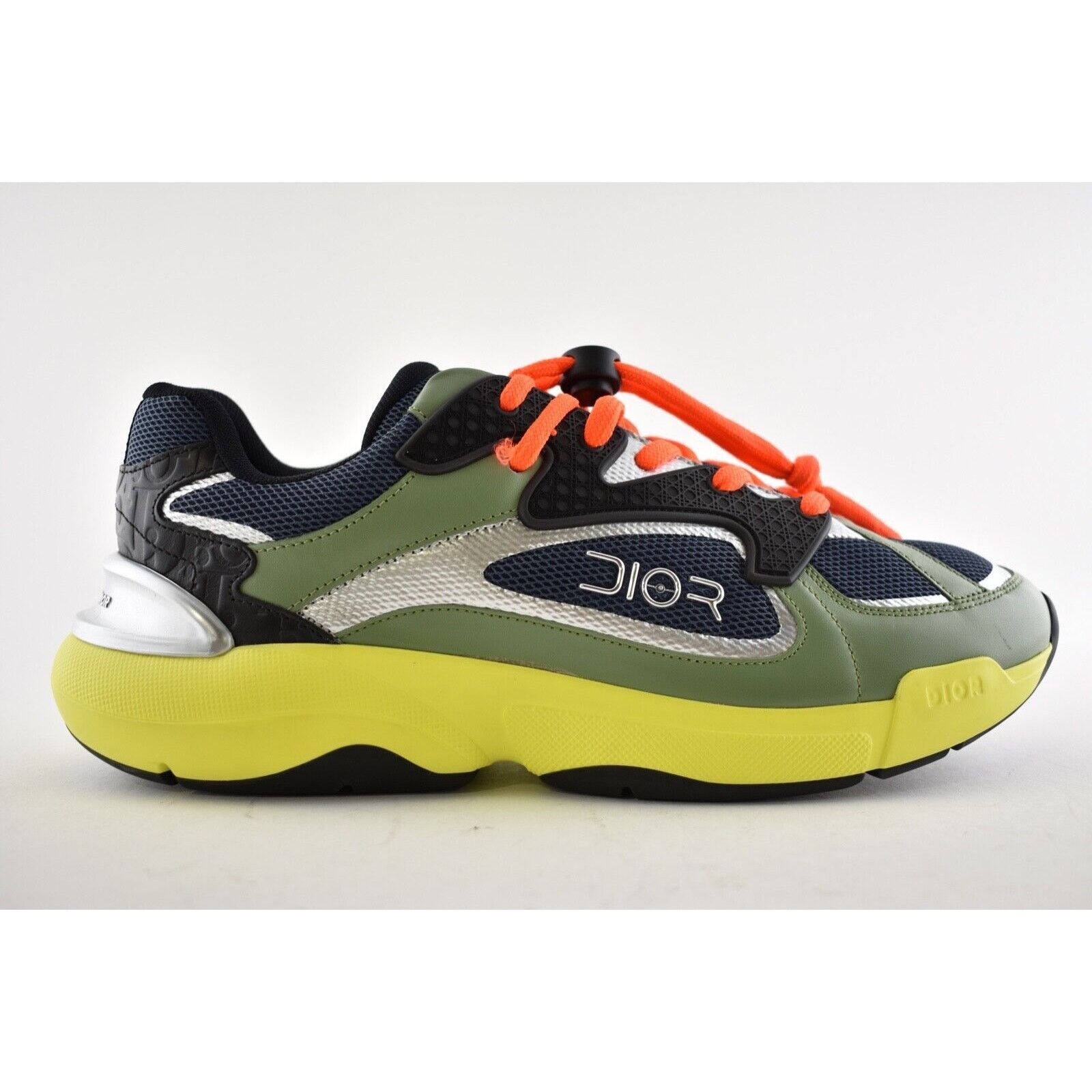 Dior Dior Mens B24 Sorayama Black Yellow Green Low Top Size US 8 / EU 41 - 2 Thumbnail