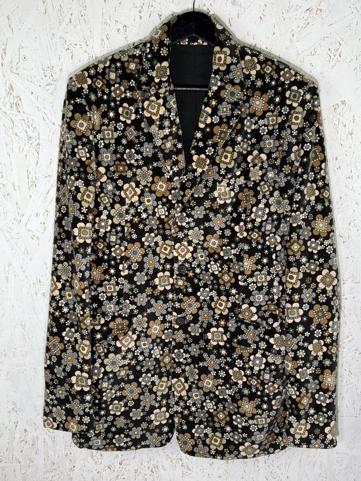 Dolce & Gabbana 00s Dolce & Gabbana 2004 Floral Velvet Vintage Blazer 48 Size US M / EU 48-50 / 2 - 1 Thumbnail