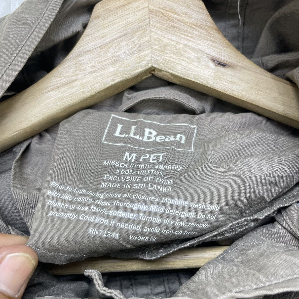 L.L. Bean LL Bean Hooded Style Field Jacket Size M / US 6-8 / IT 42-44 - 4 Thumbnail