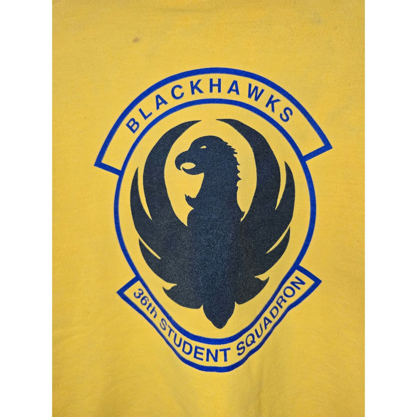 Jerzees Vintage Airforce Sweater Blackhawk Student Squadron Crewneck Size US L / EU 52-54 / 3 - 2 Thumbnail