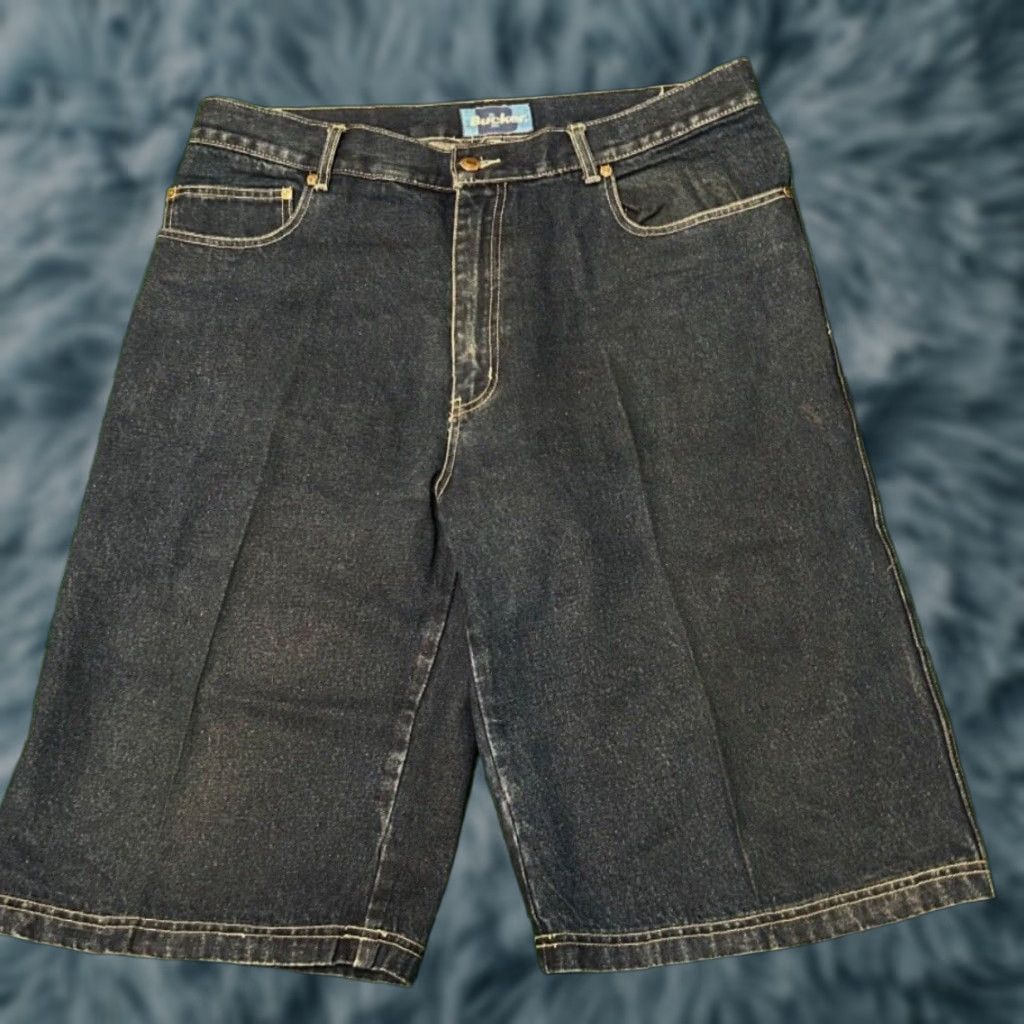 Vintage VINTAGE Buckler Baggy JNCO Style Jeans Shorts Skater Grunge Hip Hop Mens SZ 38 Jorts Blue Size US 38 / EU 54 - 1 Thumbnail