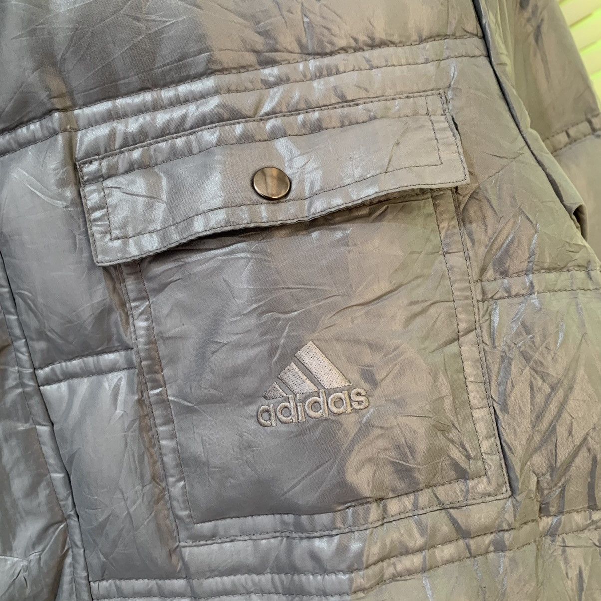 Adidas Rare vintage Adidas puffer down jacket Size US L / EU 52-54 / 3 - 3 Thumbnail