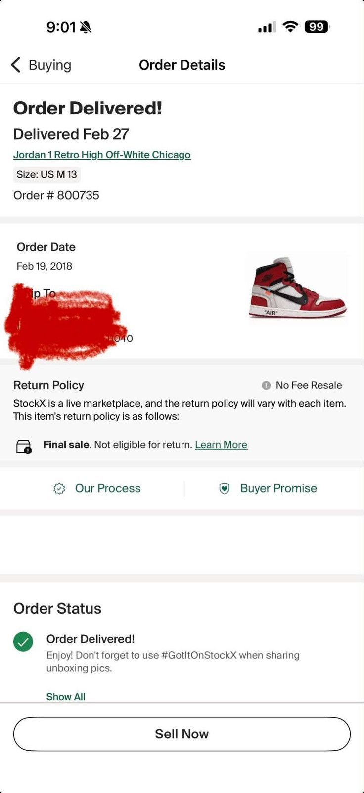 Jordan Brand × Off-White Size 13 - Jordan 1 Retro OG x Off-White High Chicago Size US 13 / EU 46 - 13 Thumbnail