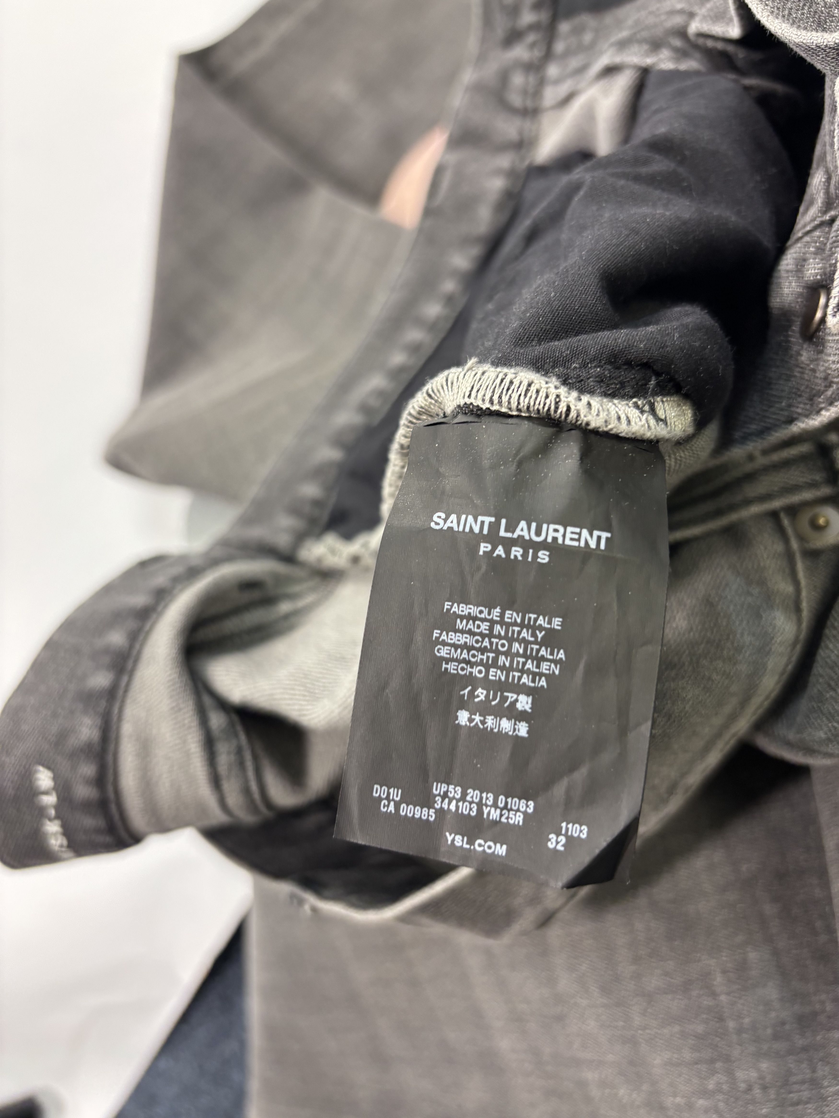 Saint Laurent Paris Saint Laurent Grey Jeans Size US 32 / EU 48 - 3 Thumbnail